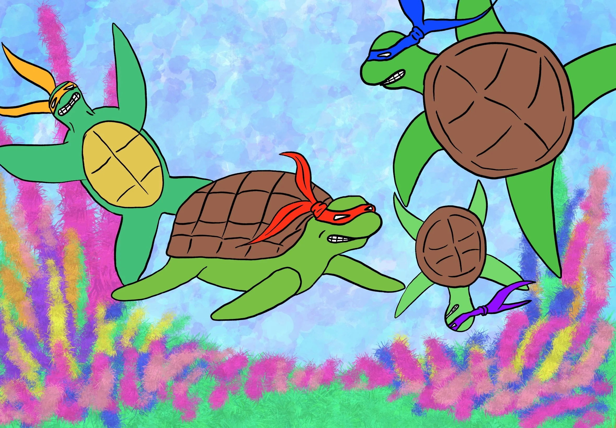 "Teenage Mutant Ninja Ocean Turtles" by Chris Gersbeck