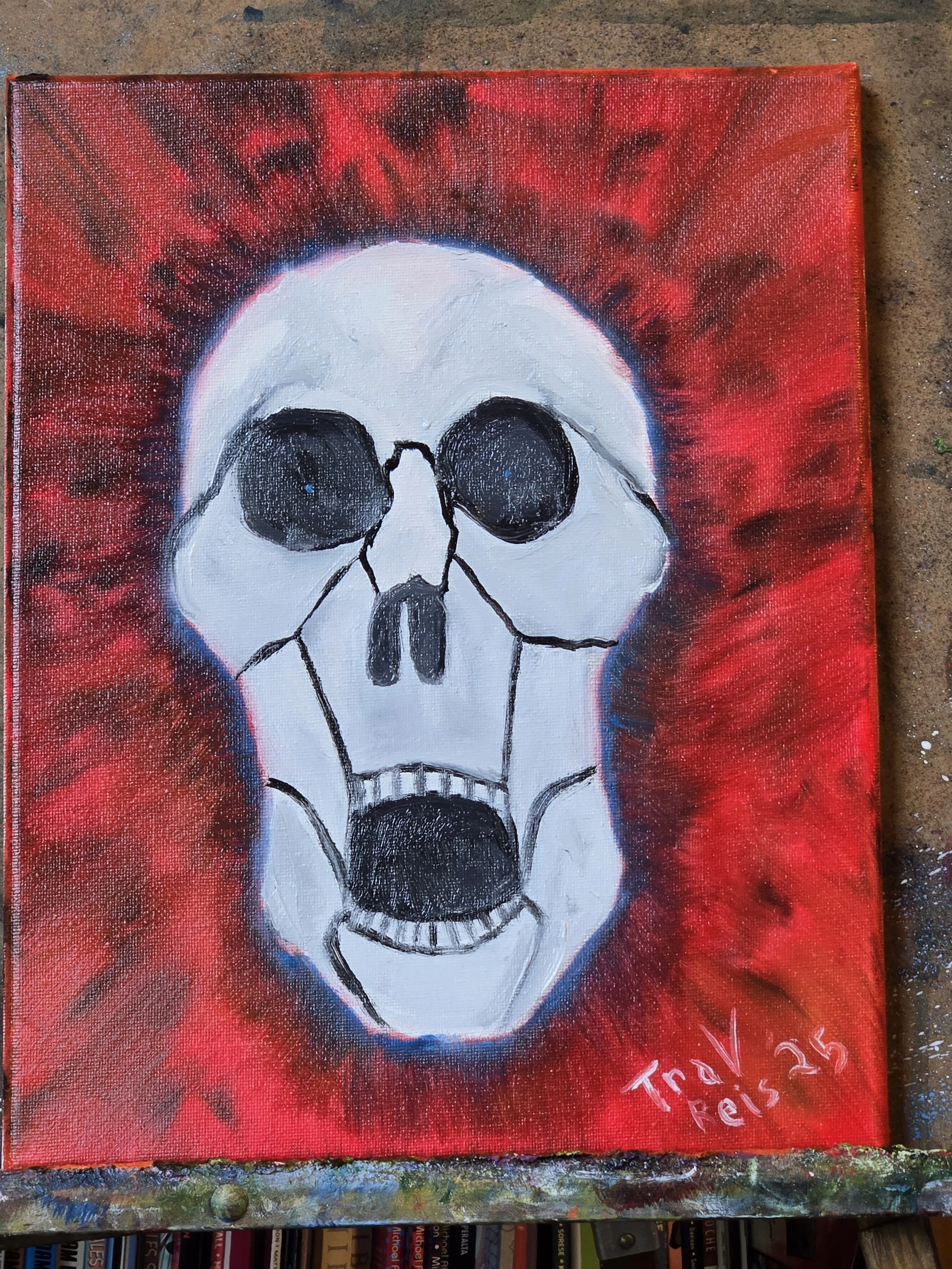 "Intense Screaming Skull" by Travis Reis