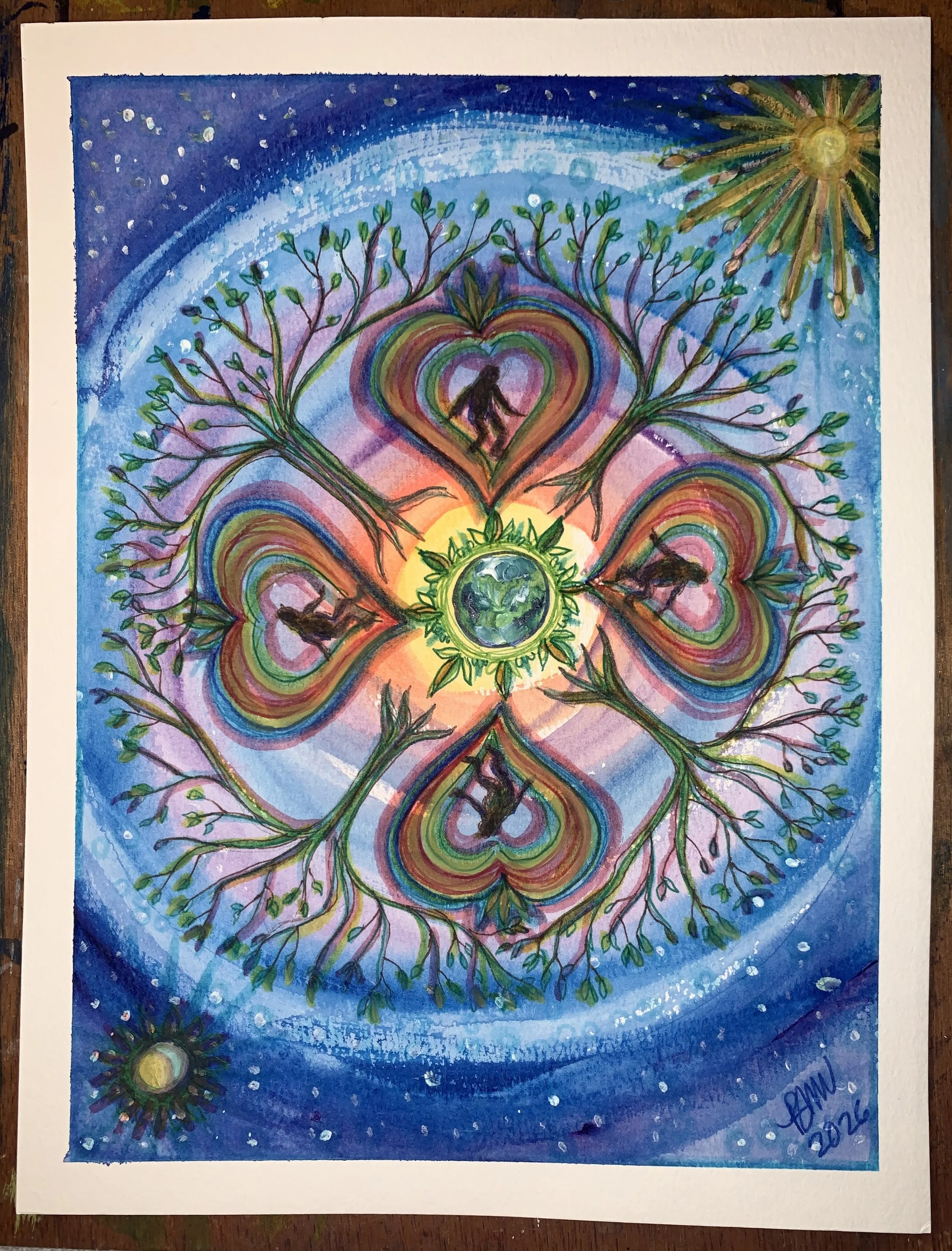 "Sasquatches For Universal Peace" by Bleue