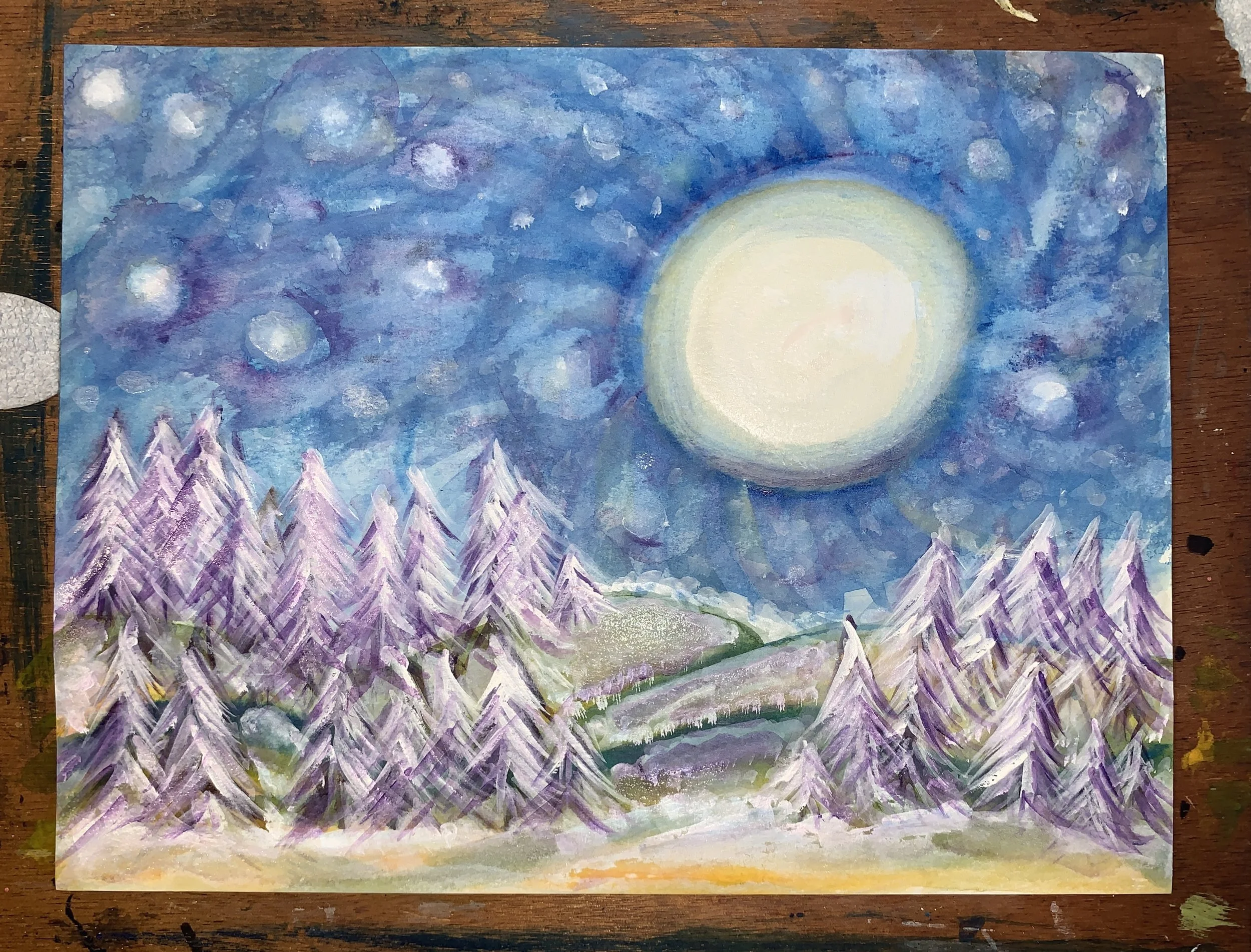 "Snowy Night" by Bleue