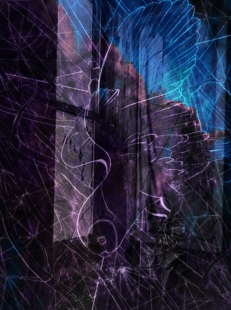 "Cosmic Winter Drive For Prey" by Shade Changing Raven