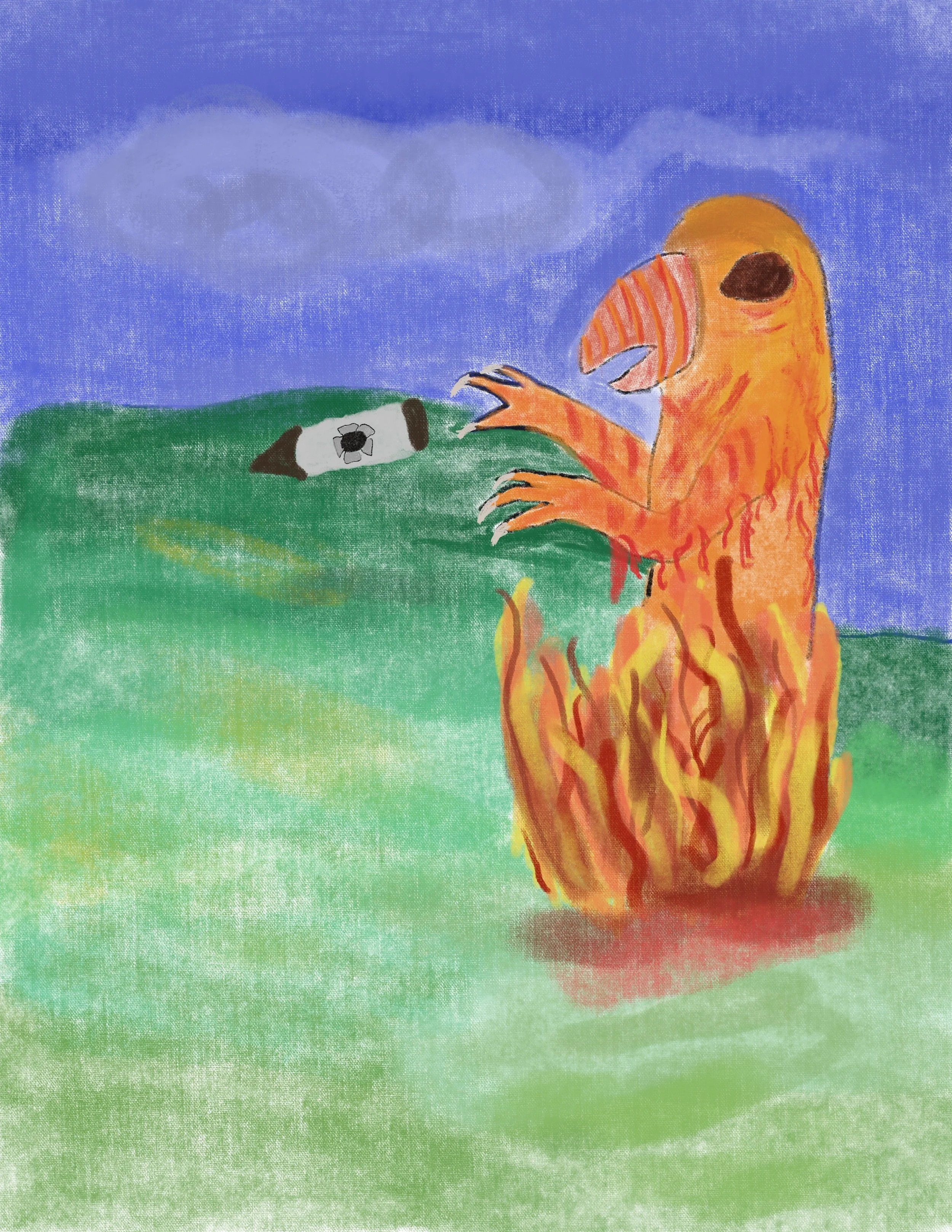 "Fire Beast" by Doris Leachman