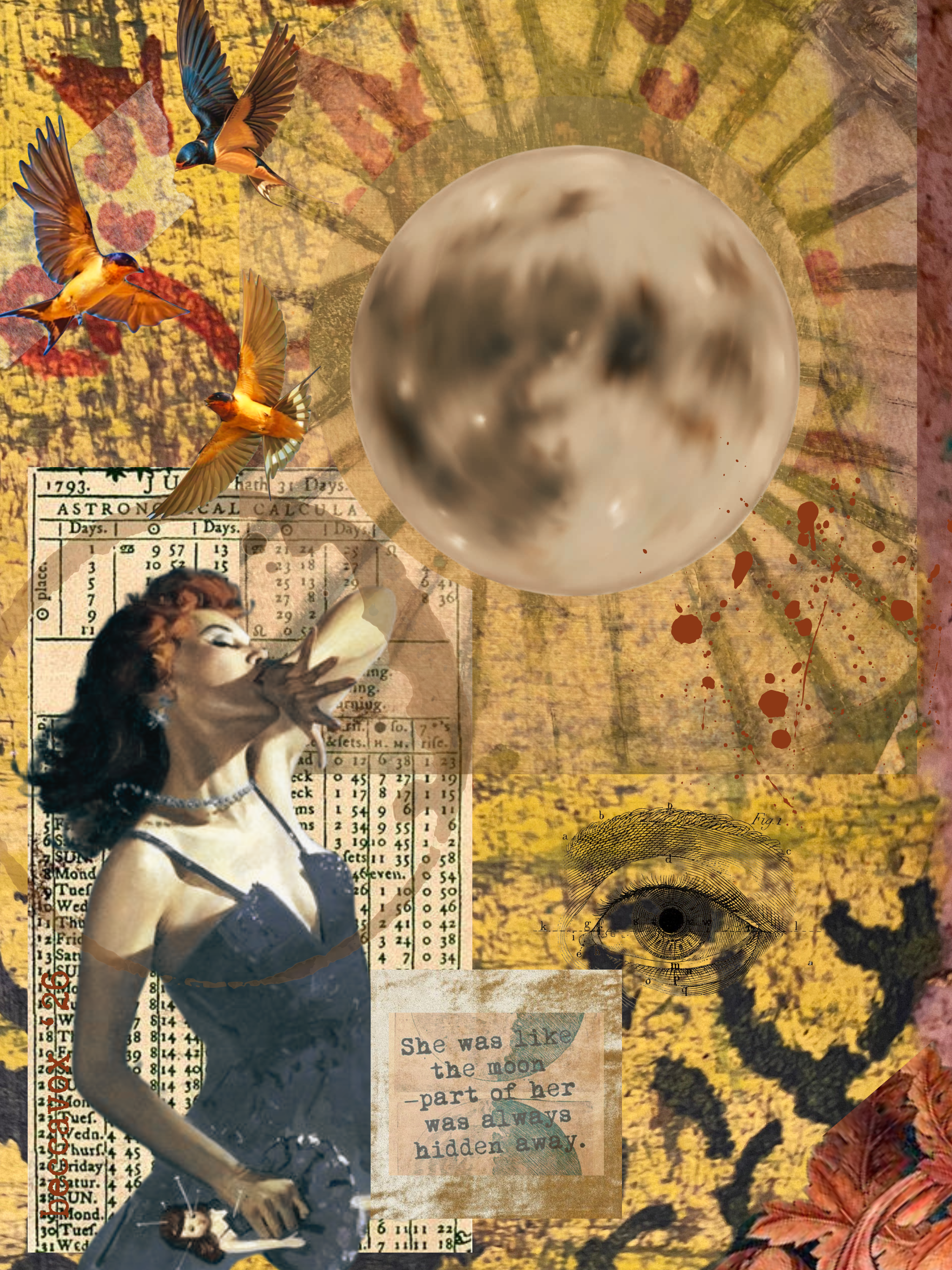 "She Was Like The Moon" by Rebecca Biggs