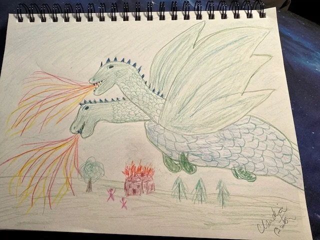 "Dragon Attack" by Claudia Burton