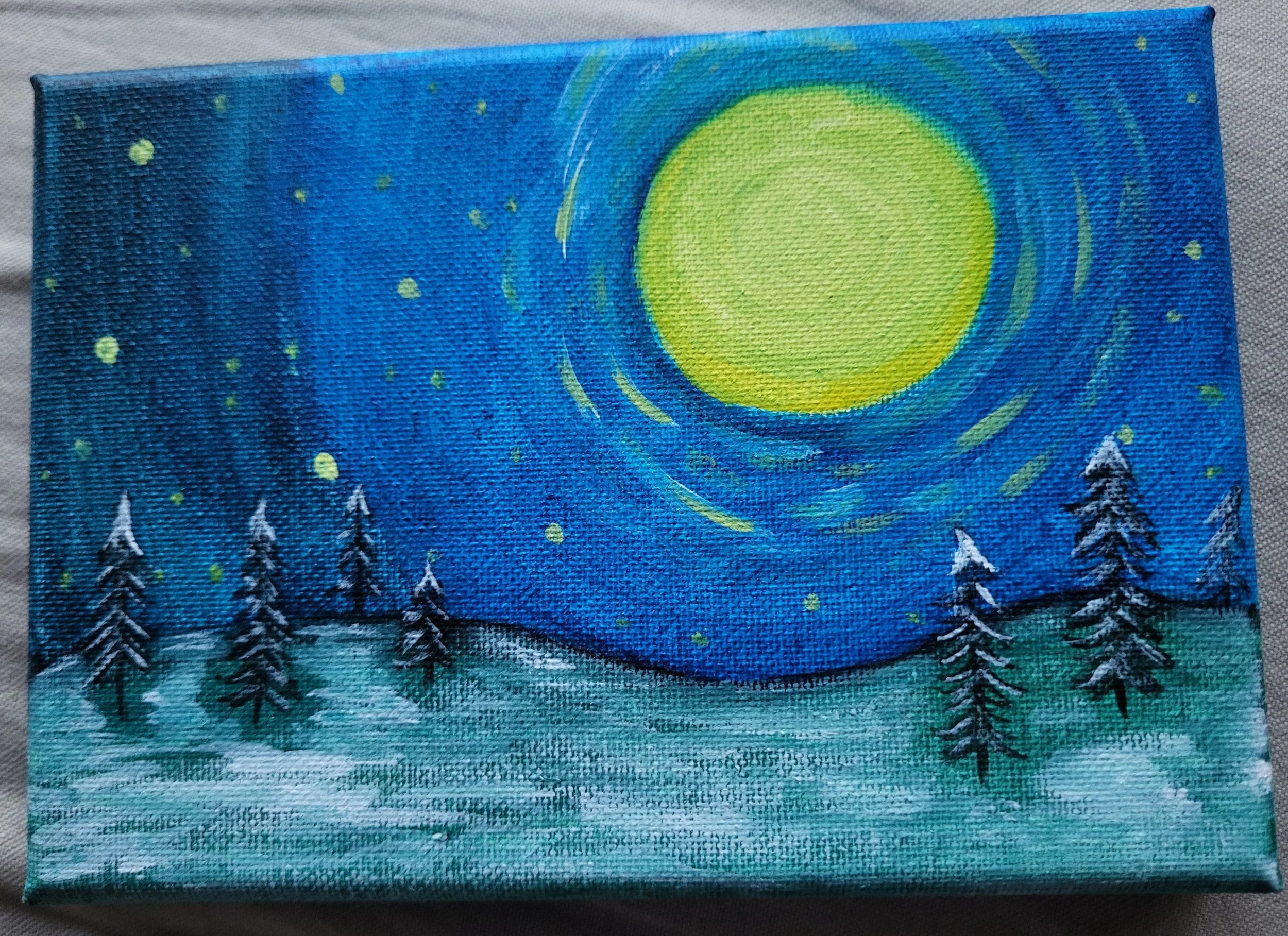 "Forest Winter Moon" by Devon Trahan