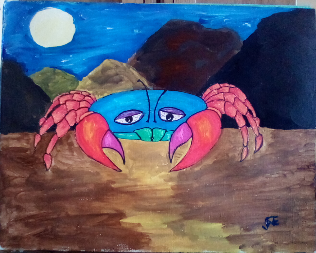 "Sad Crab Monster" by Auntie Julie Willis
