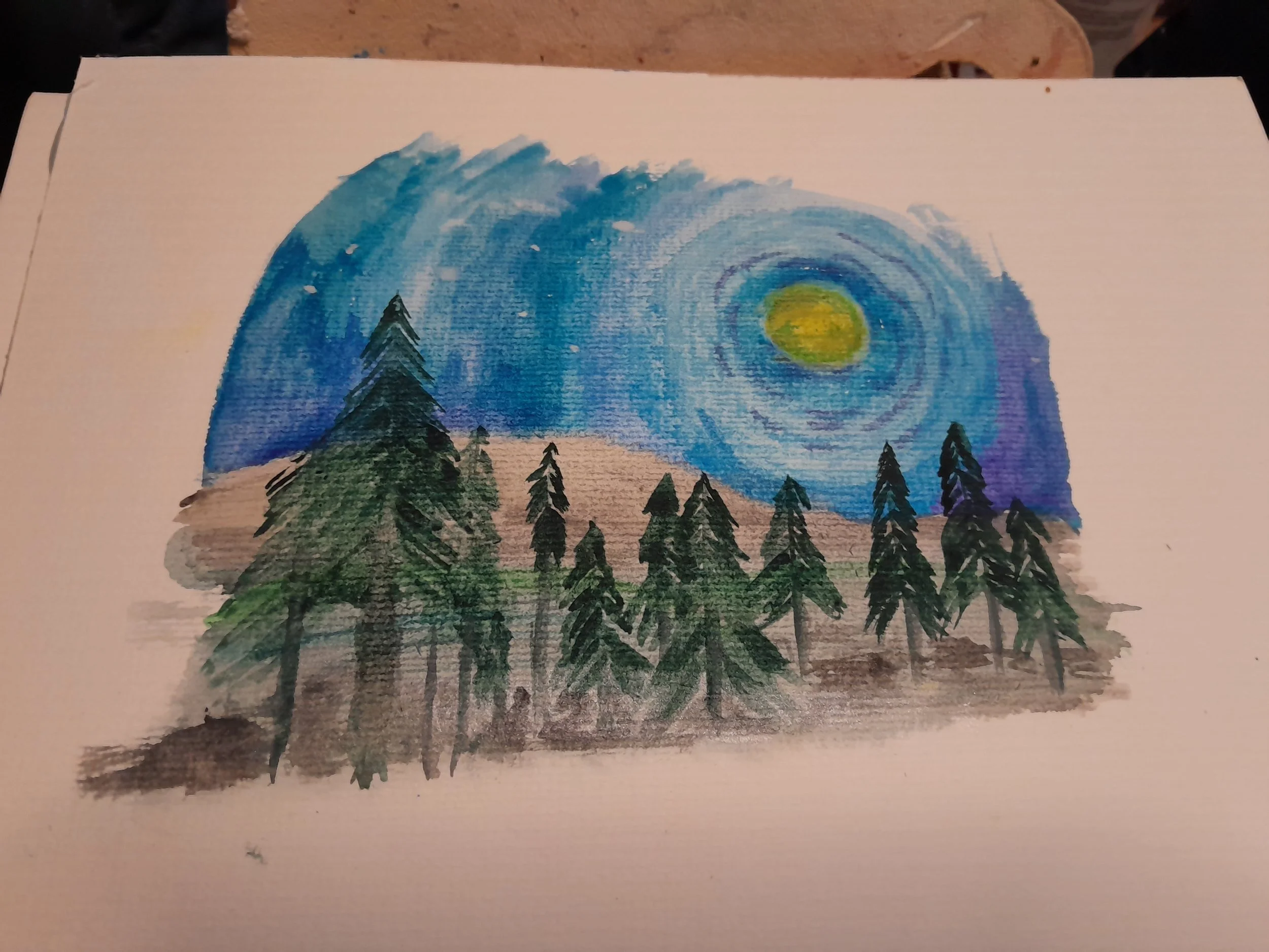 "Forest Winter Moon" by Graham in Ireland