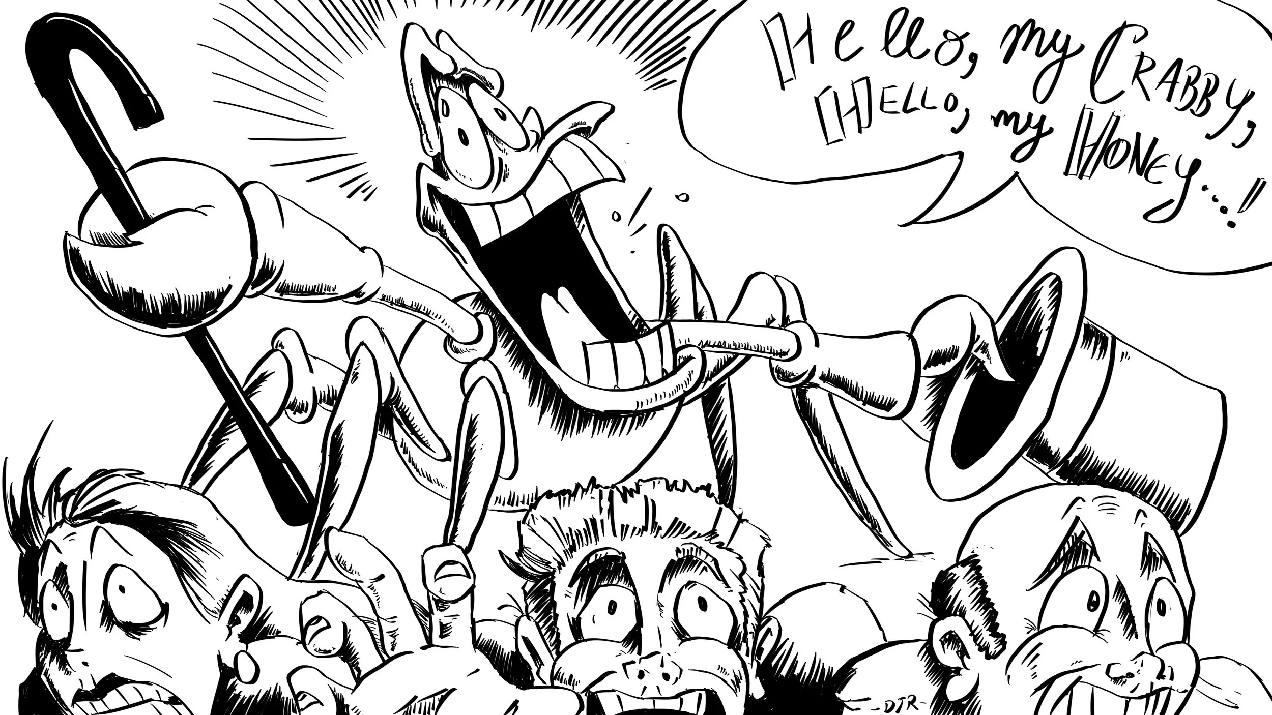 "Drawing Crab People" by Lisvender