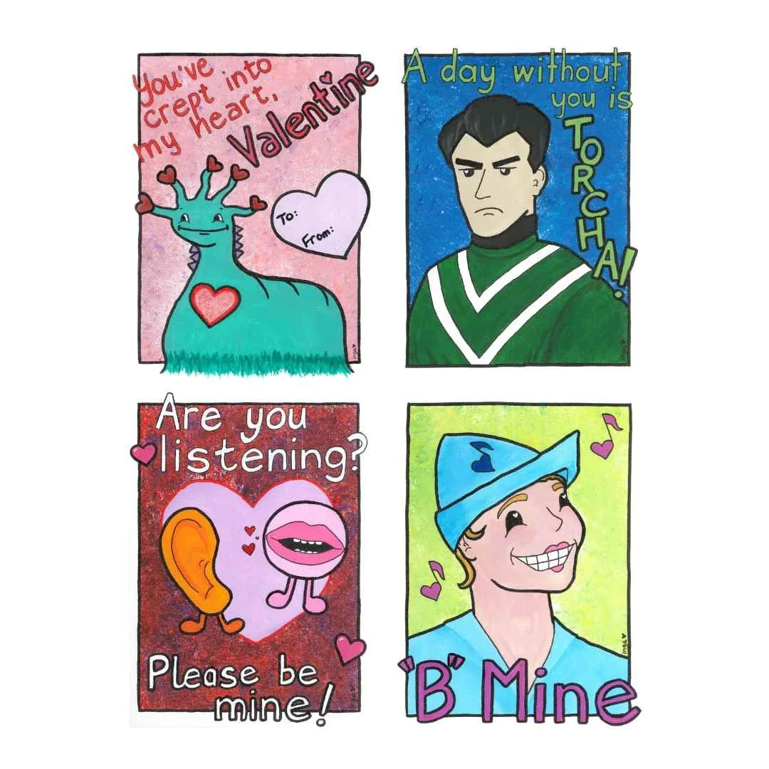 Dumb Industries DIY Valentine's Day Card Set 2024 by Inga Wohlgemuth