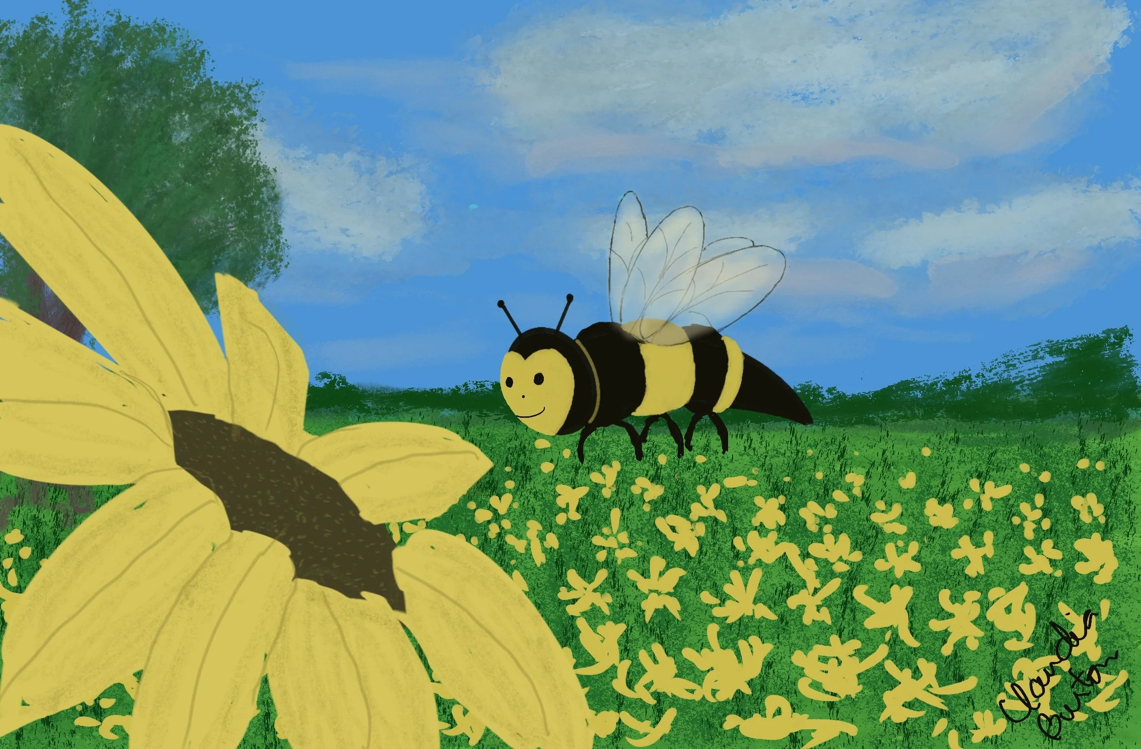 "Summer Bee" by Claudia Burton
