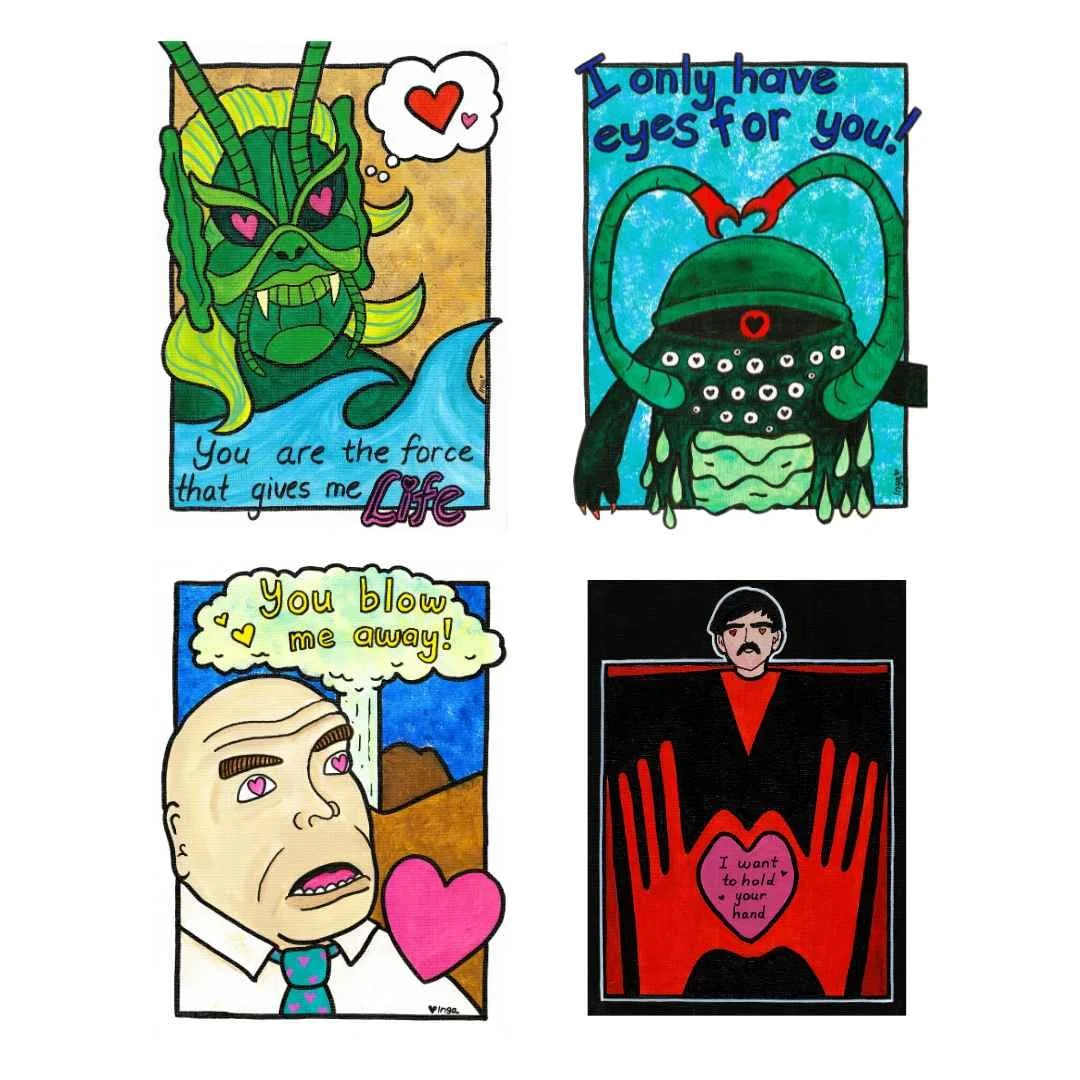 Dumb Industries DIY Valentine's Day Card Set 2025 by Inga Wohlgemuth