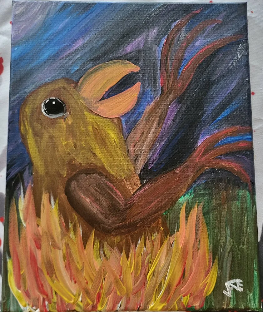 "Conflagration of the Blood Beast" by Auntie Julie Willis
