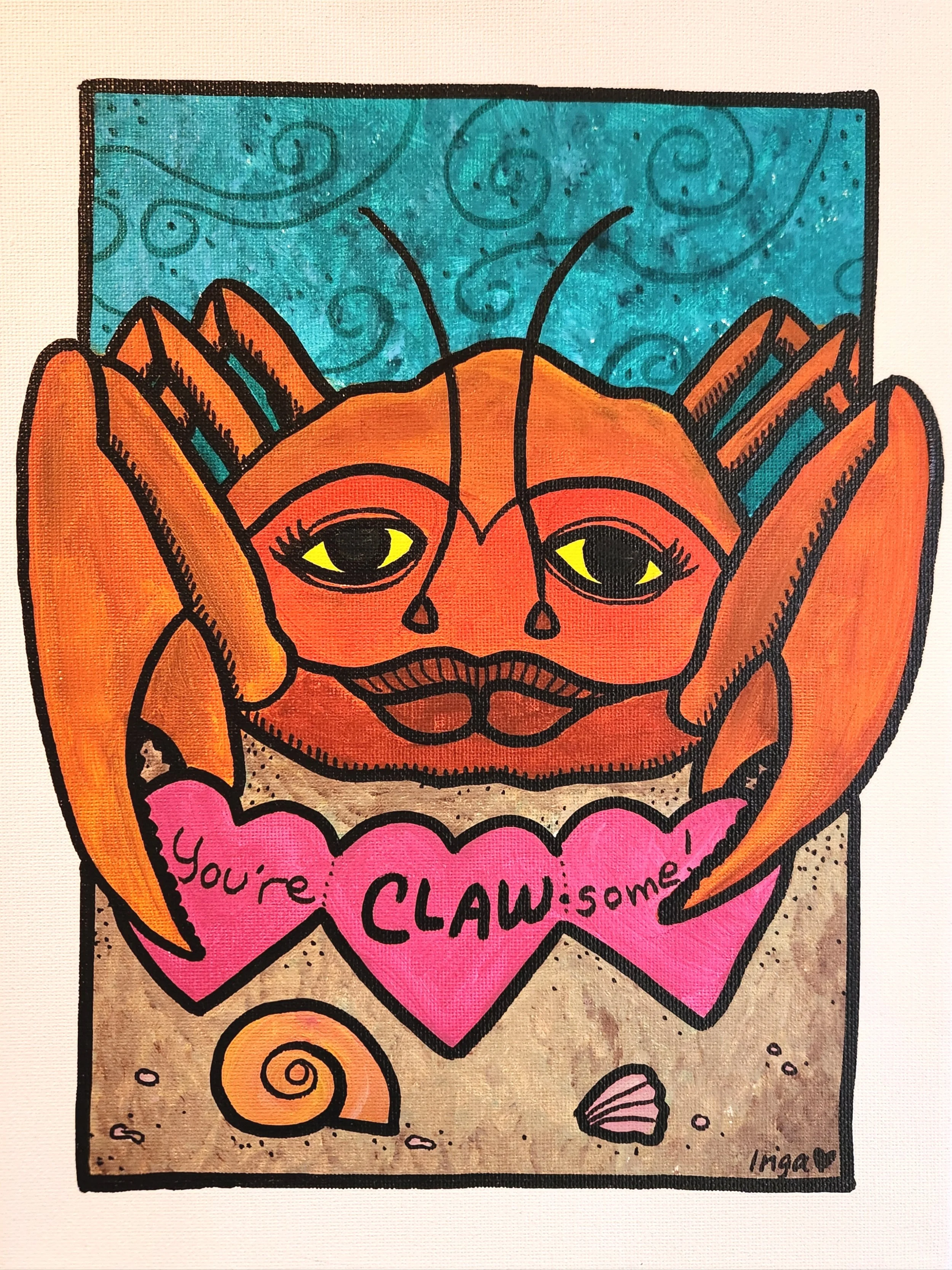 "You're CLAW-some" by Inga Wohlgemuth