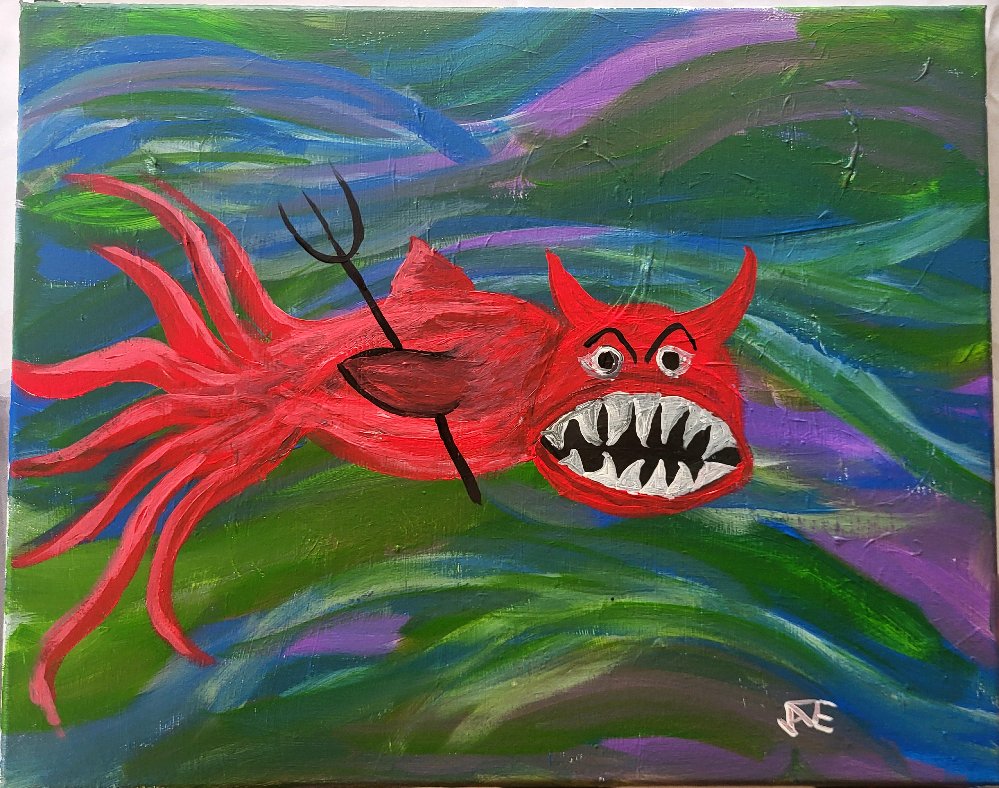 "Devil Fish" by Auntie Julie Willis