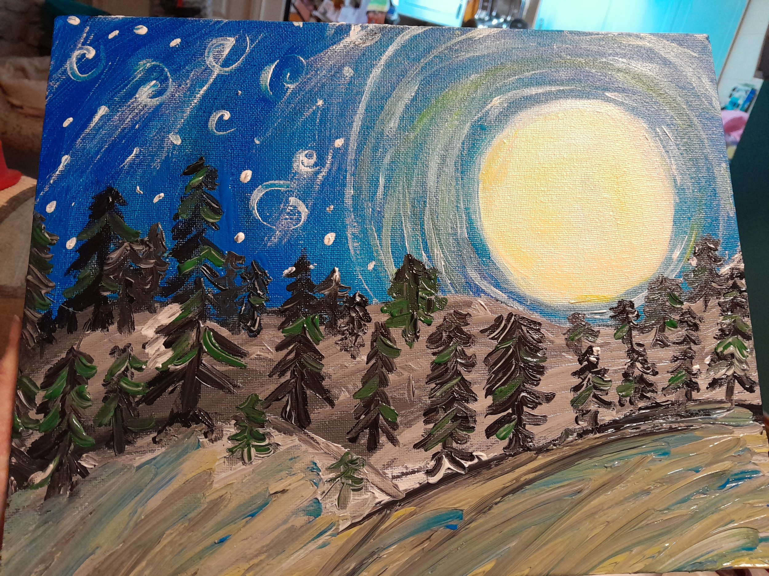 "Forest Winter Moon" by Sarah in Ireland