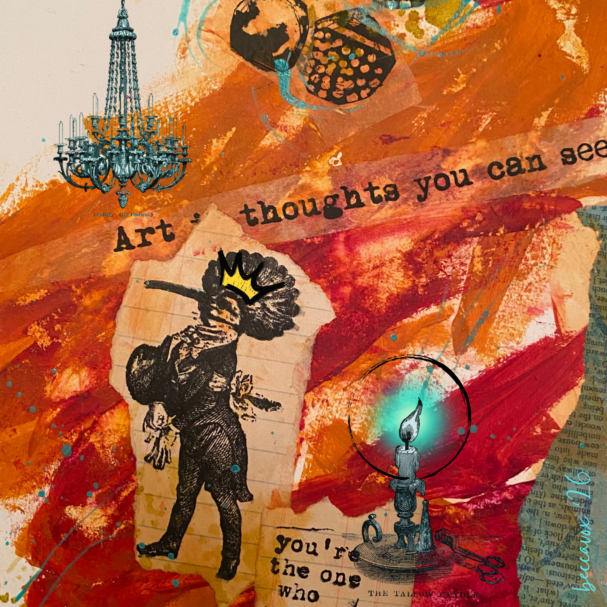 "Art Meditation Candle" by Rebecca Biggs