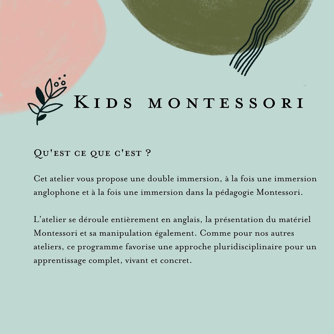 D&eacute;couverte de l&rsquo;atelier Montessori 🥰 #kiddiesclub #montessori #ecoleanglais #learnenglish #montessorischool