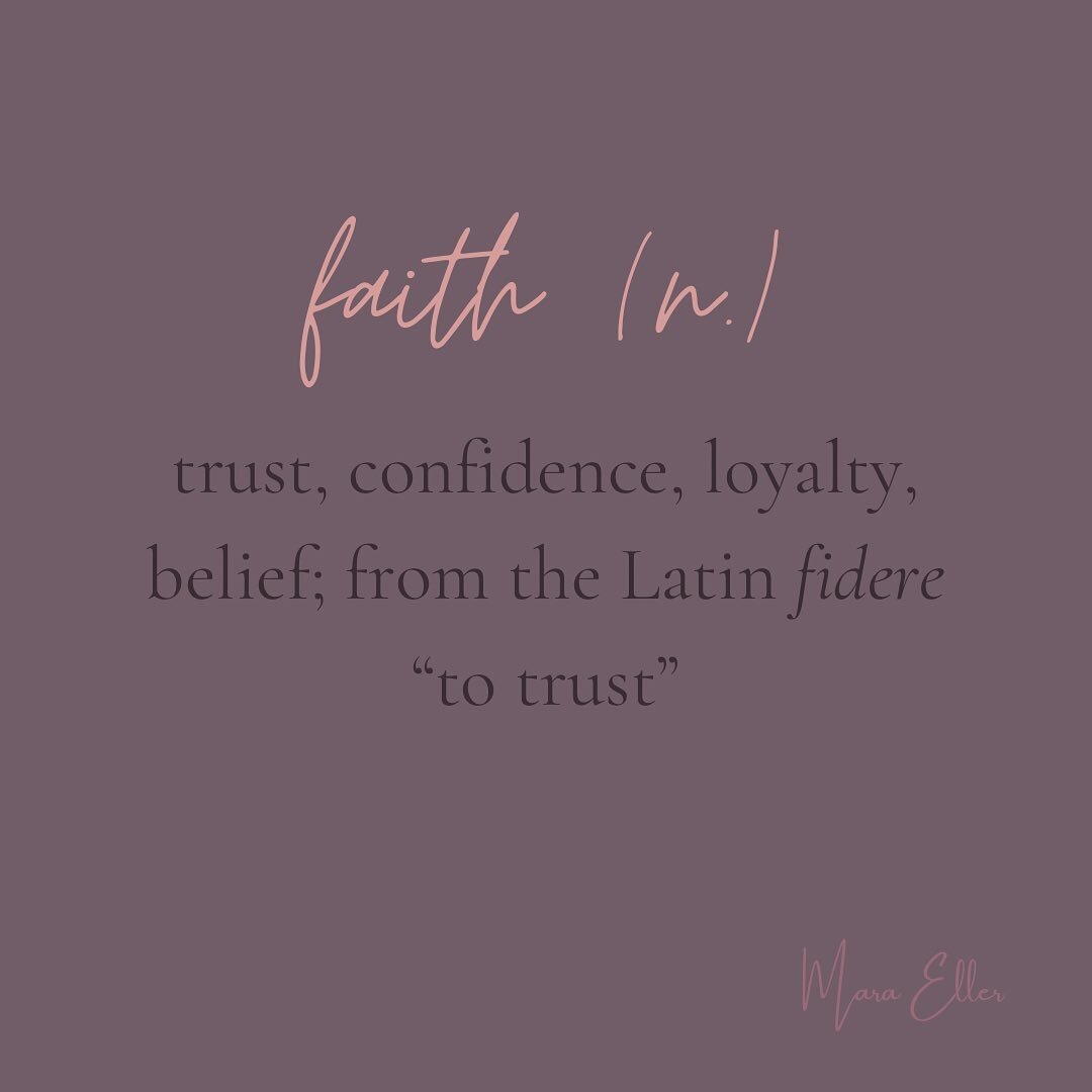The word &ldquo;faith&rdquo; has long been synonymous with trust. You might have faith in a friend&mdash;confidence that she will keep her promises. You might be faithful by being worthy of another&rsquo;s trust, by being steady (the Hebrew synonym f
