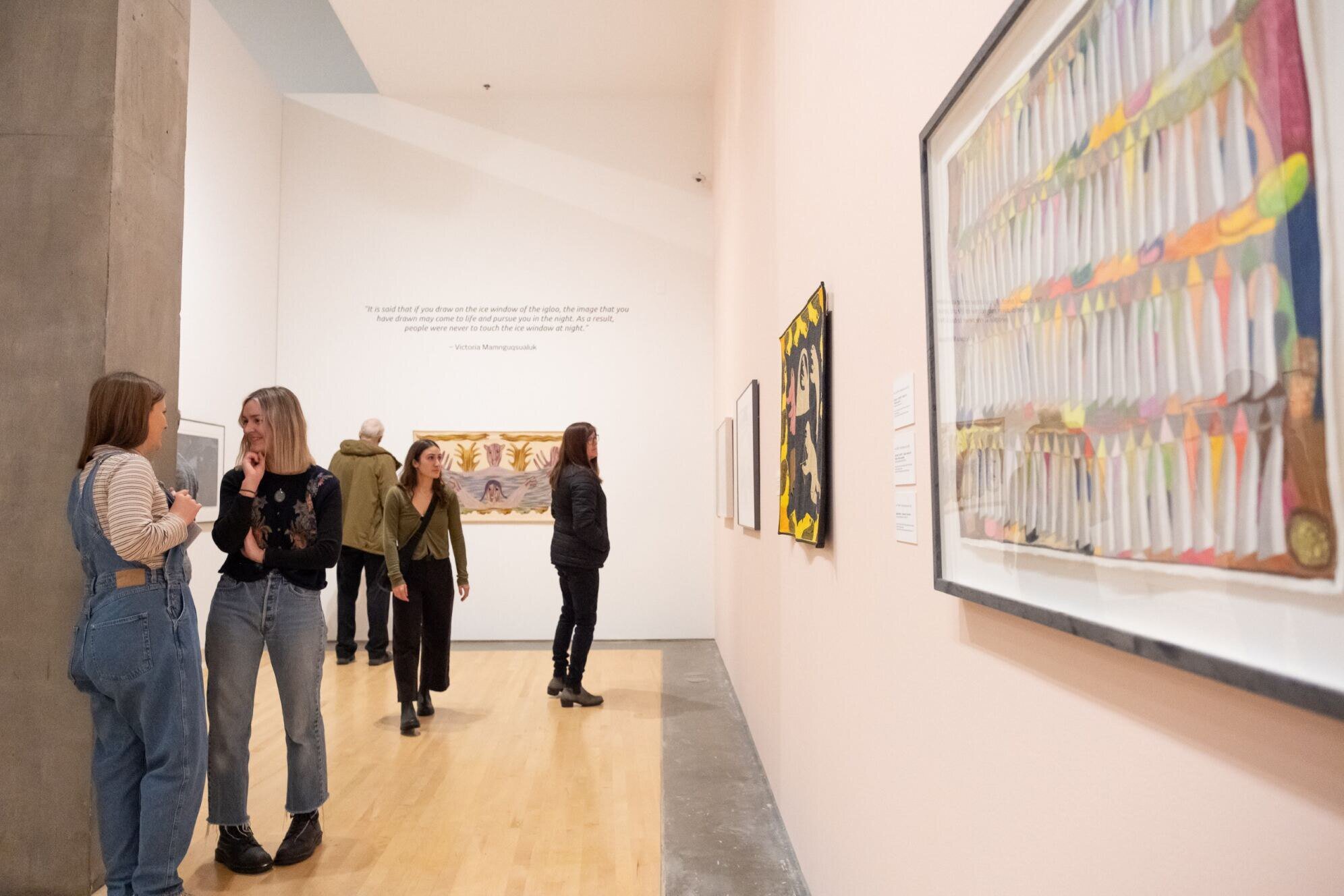 FREE THURSDAY AND OPEN UNTIL 8 PM! Have you been waiting for the perfect opportunity to visit the Gallery? The time is now! Bring a friend and enjoy free admission courtesy of #BCLC. Explore two colourful exhibitions in the Central Gallery, ᑕᑯᒃᓴᐅᔪᒻᒪᕆ