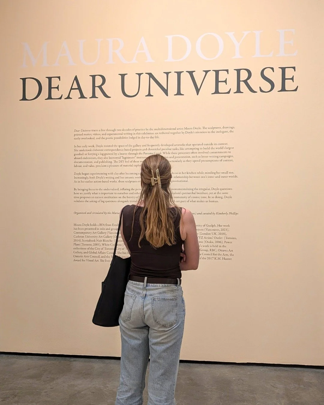 DEAR UNIVERSE IS ON NOW! 

Dear Universe traces a line through two decades of practice by the multidimensional artist Maura Doyle. Tethering together the exhibition&rsquo;s works of sculpture, drawing, printed matter, video, and experimental writing,
