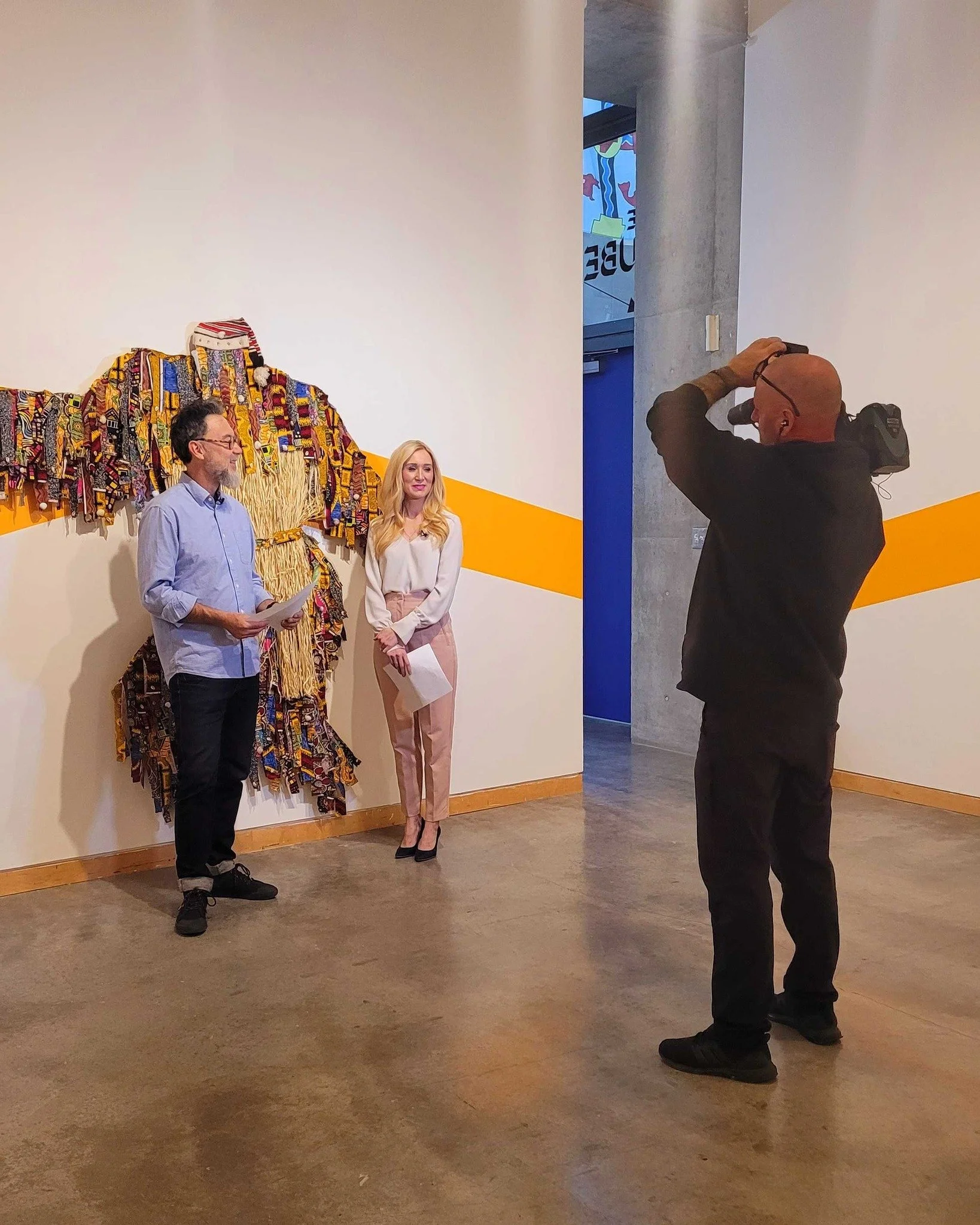 Catch us on Midday! 

Our assistant curator Craig Willms spoke with CFJC&rsquo;s Tanya Cronin on the Midday show. Willms shares insight on the current Cube exhibition: MGBE MMỤỌ NA-AGBA EGWU (When Spirits Dance) by Ral Ojah, discussing how Ojah explo