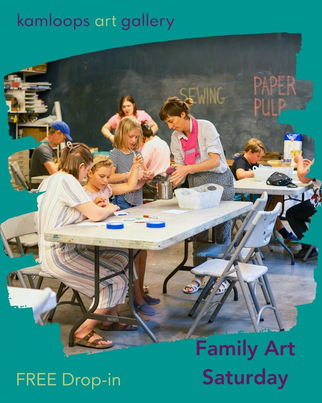 🔌Unplug and play! 🔌January 24

Saturday, January 24 
1:00 pm to 4:00 pm 
All ages, FREE admission 

Celebrate Kamloops Beem Credit Union Unplug and Play and Family Literacy Week with the Kamloops Art Gallery! Join us for a fun afternoon of family-f