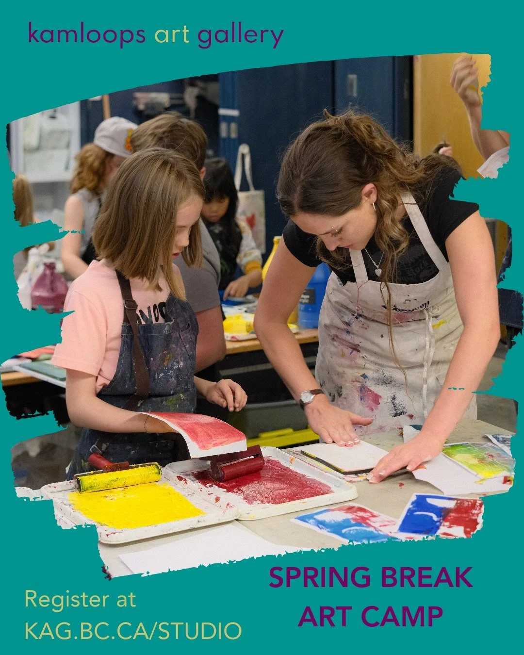 Join us for our week-long Spring Break Art Camps! 

Week 1 // March 16 to 20 
Week 2 // March 23 to 27 

9:00 am to 3:00 pm 
Ages 5 to 12 
$260 per child per week // $234 for members 

Inviting all young artists to spend their spring break with us. E