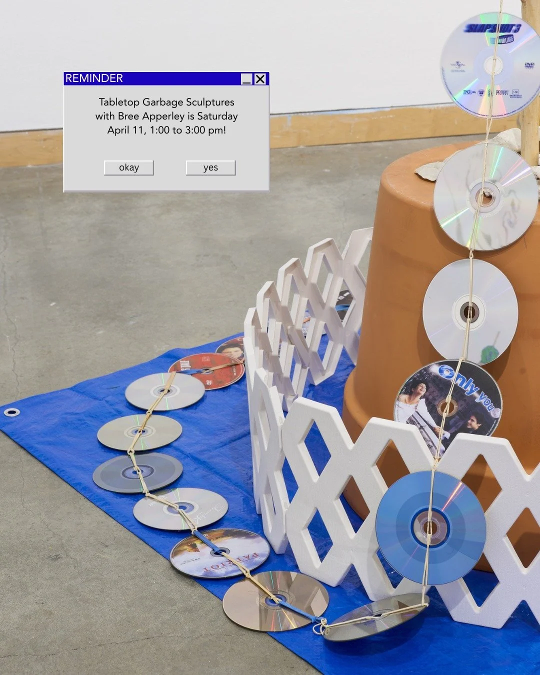 🔔REMINDER! 🔔Only a few spots left for registration! 

Saturday, April 11 
1:00 to 3:00 pm 
Ages 16 + 
FREE, registration required at kag.bc.ca/studio 

Join artist Bree Apperley for a tour of her exhibition, Slug Eggs, and a hands-on workshop in ou