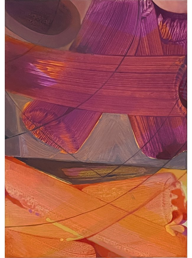 MO, Acrylic on paper, 5 x 7", 2024