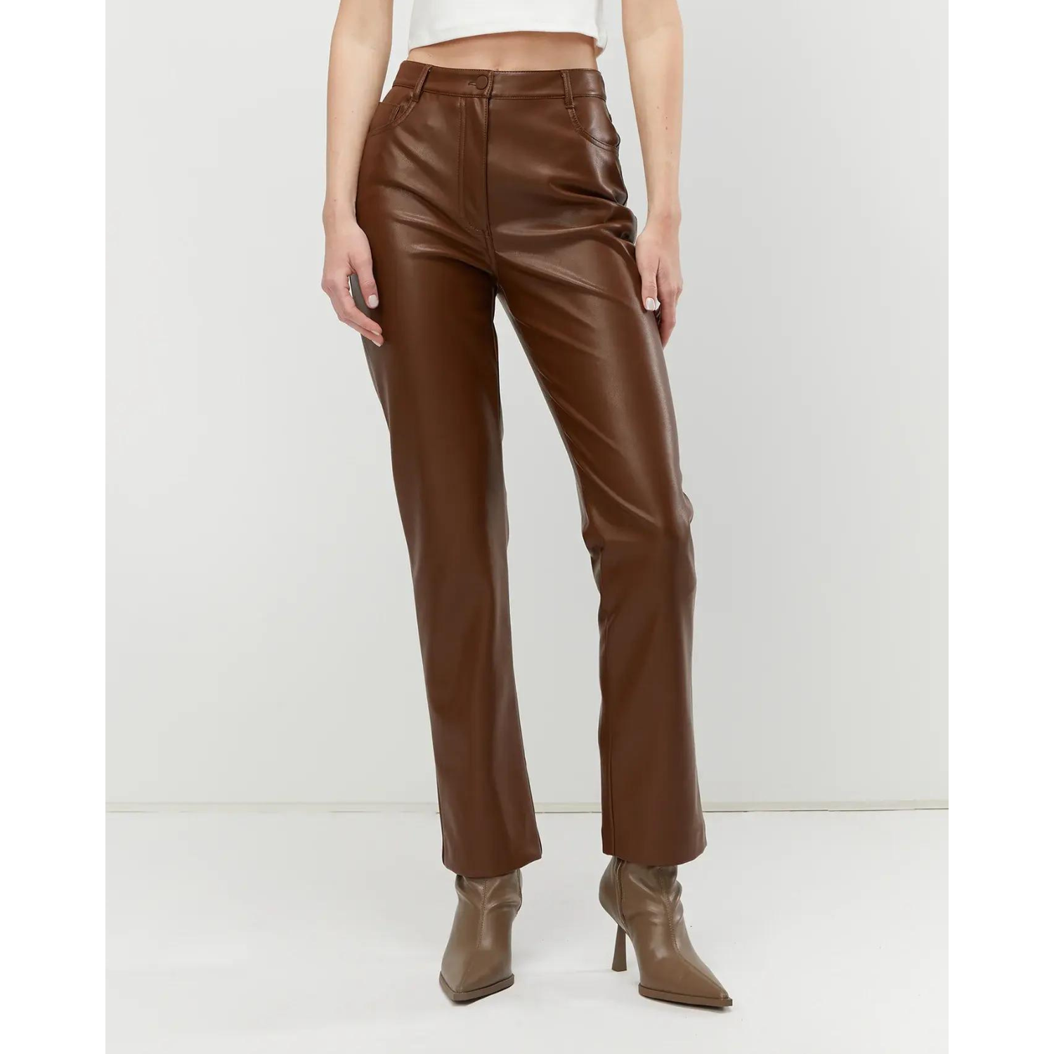 30 Faux-Leather Pants Under $150 That Are Trending This Fall