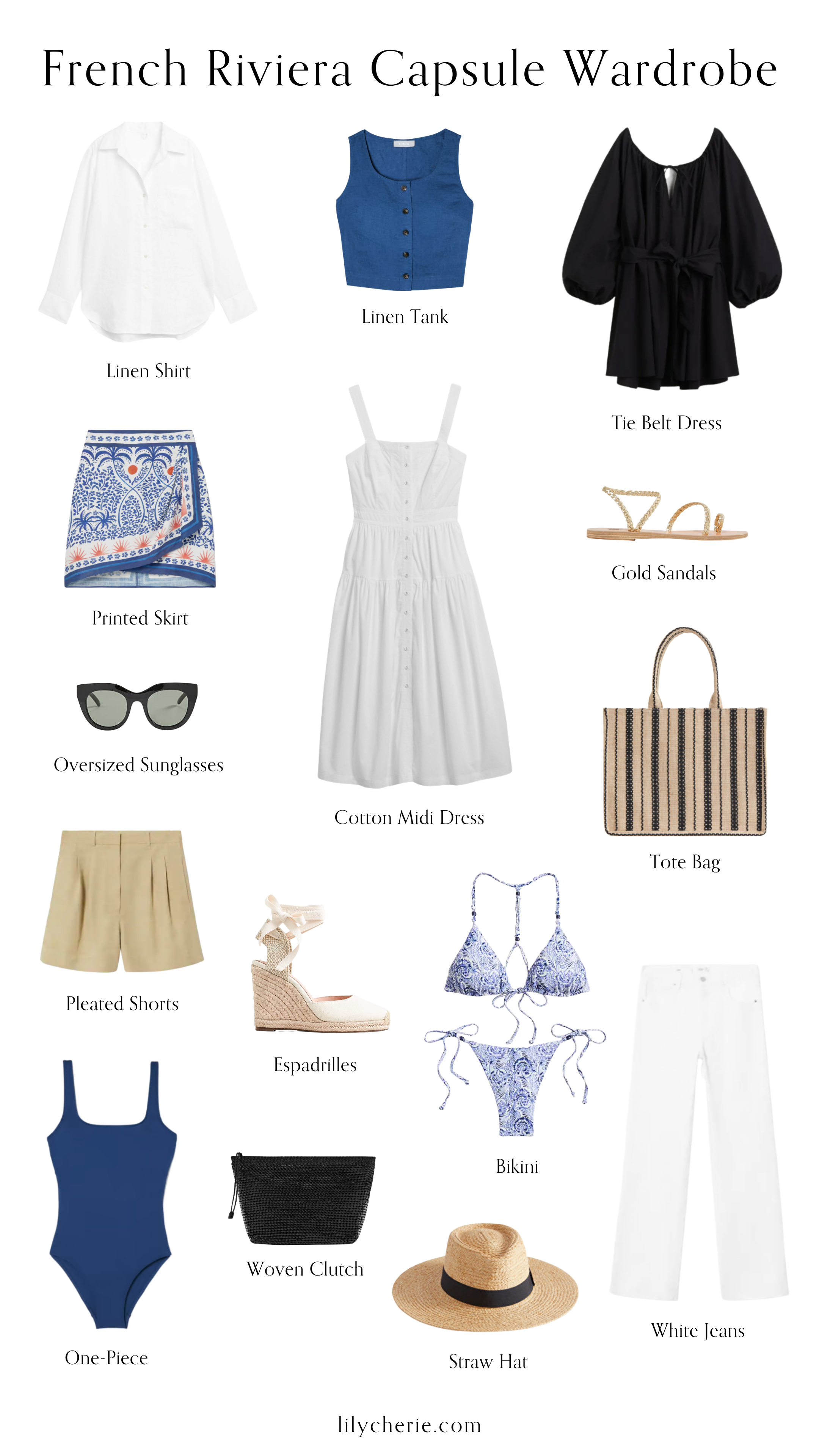 French Riviera Capsule Wardrobe 2023 — Lily Chérie