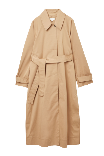 COS ORGANIC COTTON OVERSIZED TRENCH COAT