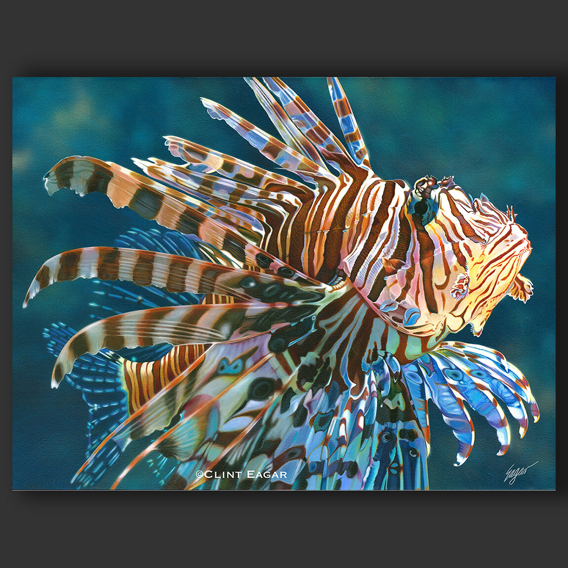 Lion Fish Artwork - Clint Eagar Design