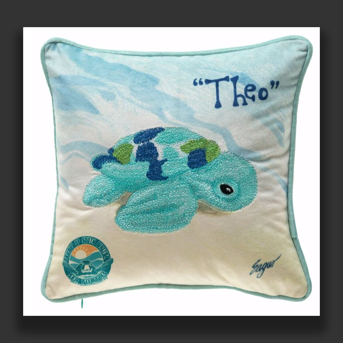 Baby Sea Turtle Decorative Pillow | Shop Clint Eagar Design