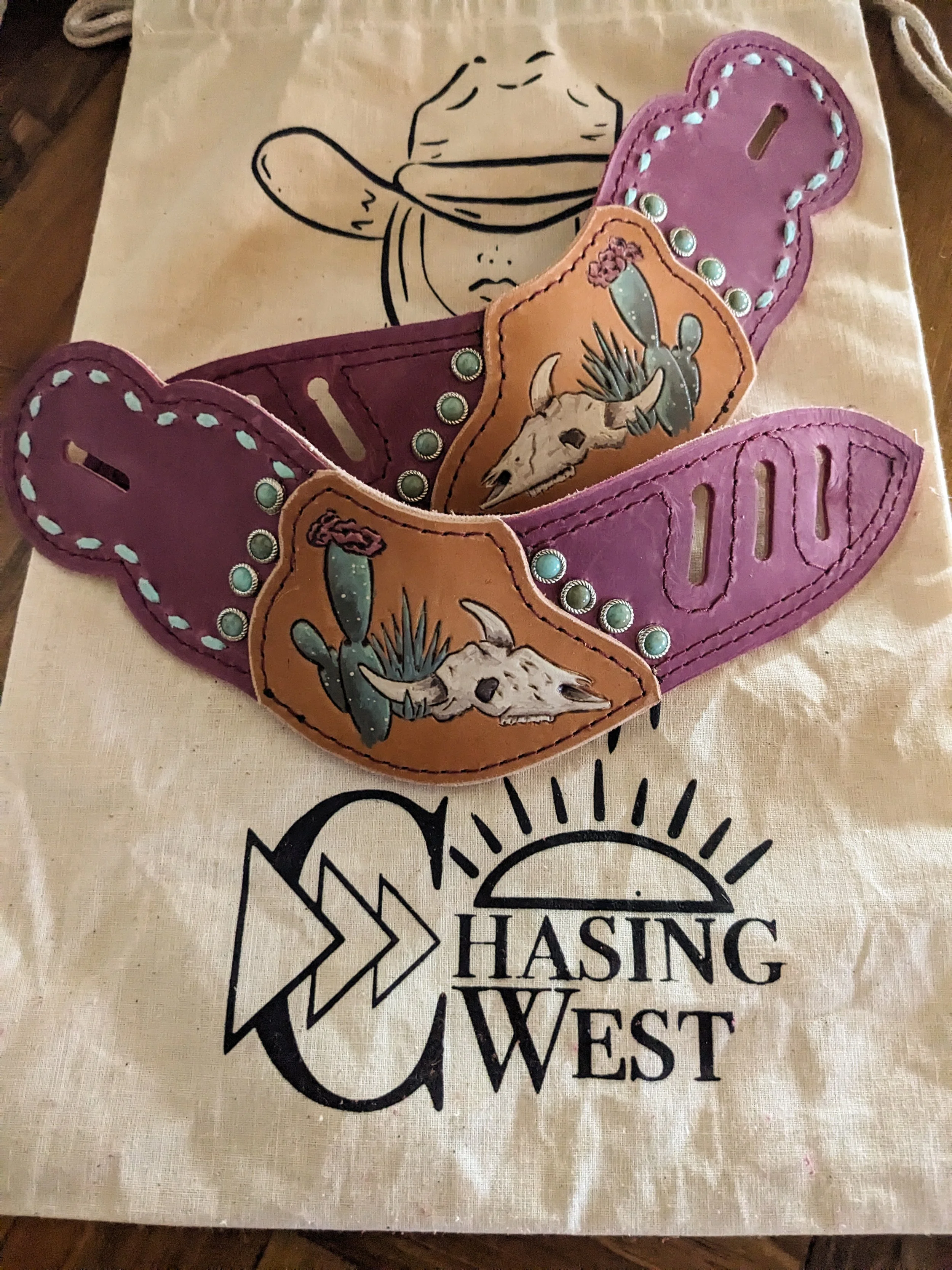 Prickly Pears and Desert Finds Spur Straps