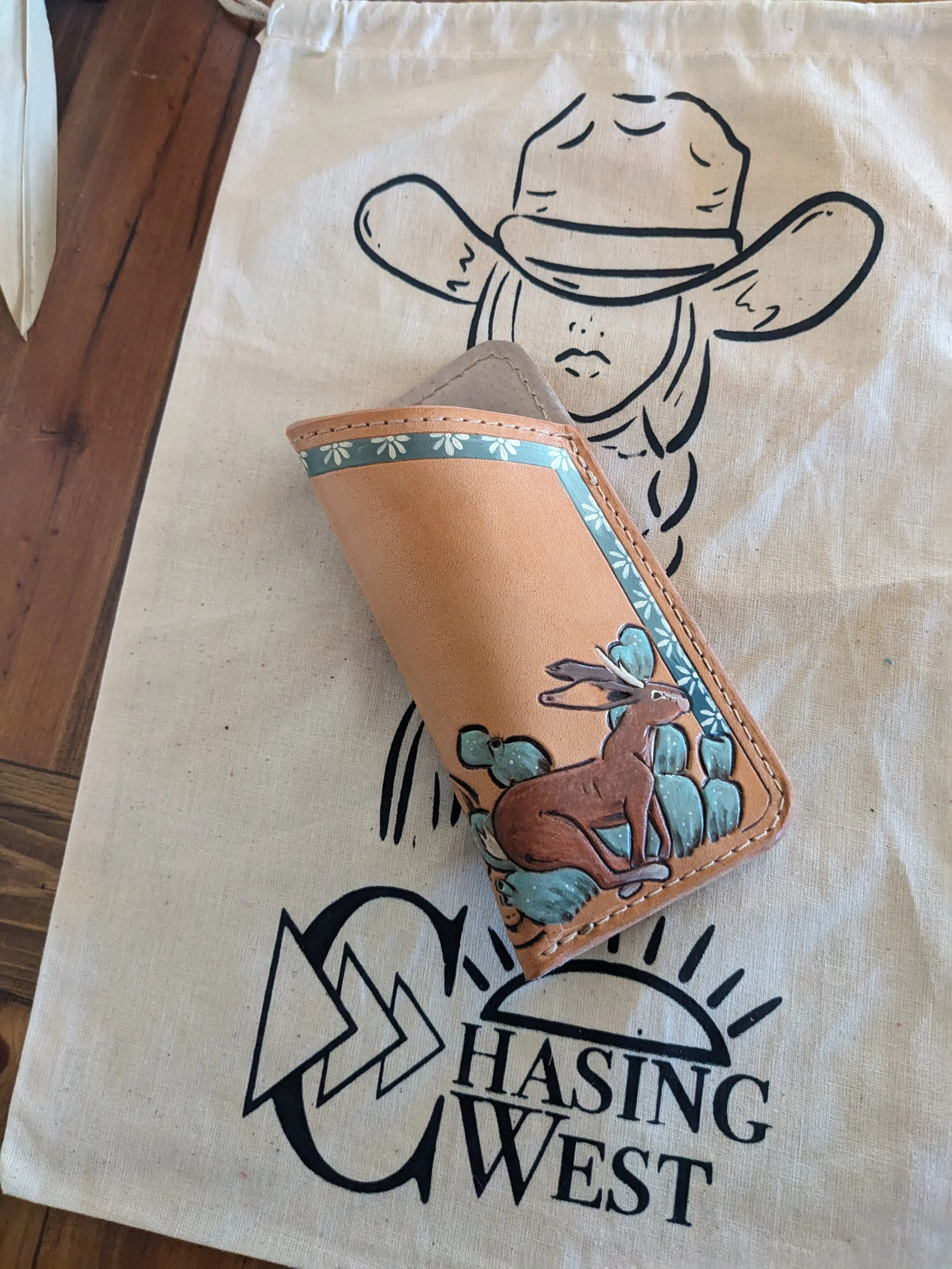 Running Myth Jackalope Eye Glass Case