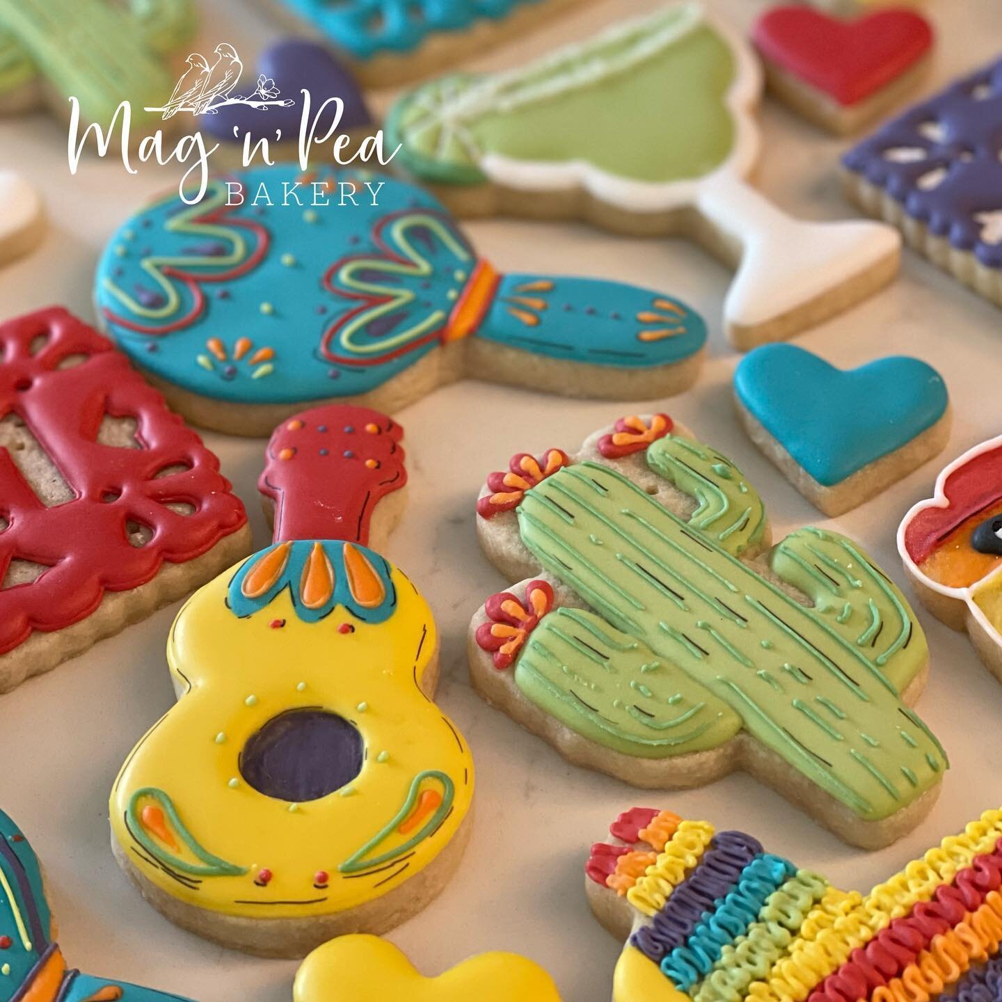 I&rsquo;ve been decorating cookies for a few years now and it&rsquo;s the first time I&rsquo;ve been asked to do Mexican fiesta style cookies. I was so excited! I know what you&rsquo;re thinking - they&rsquo;re for 5 de mayo. But in reality, they wer