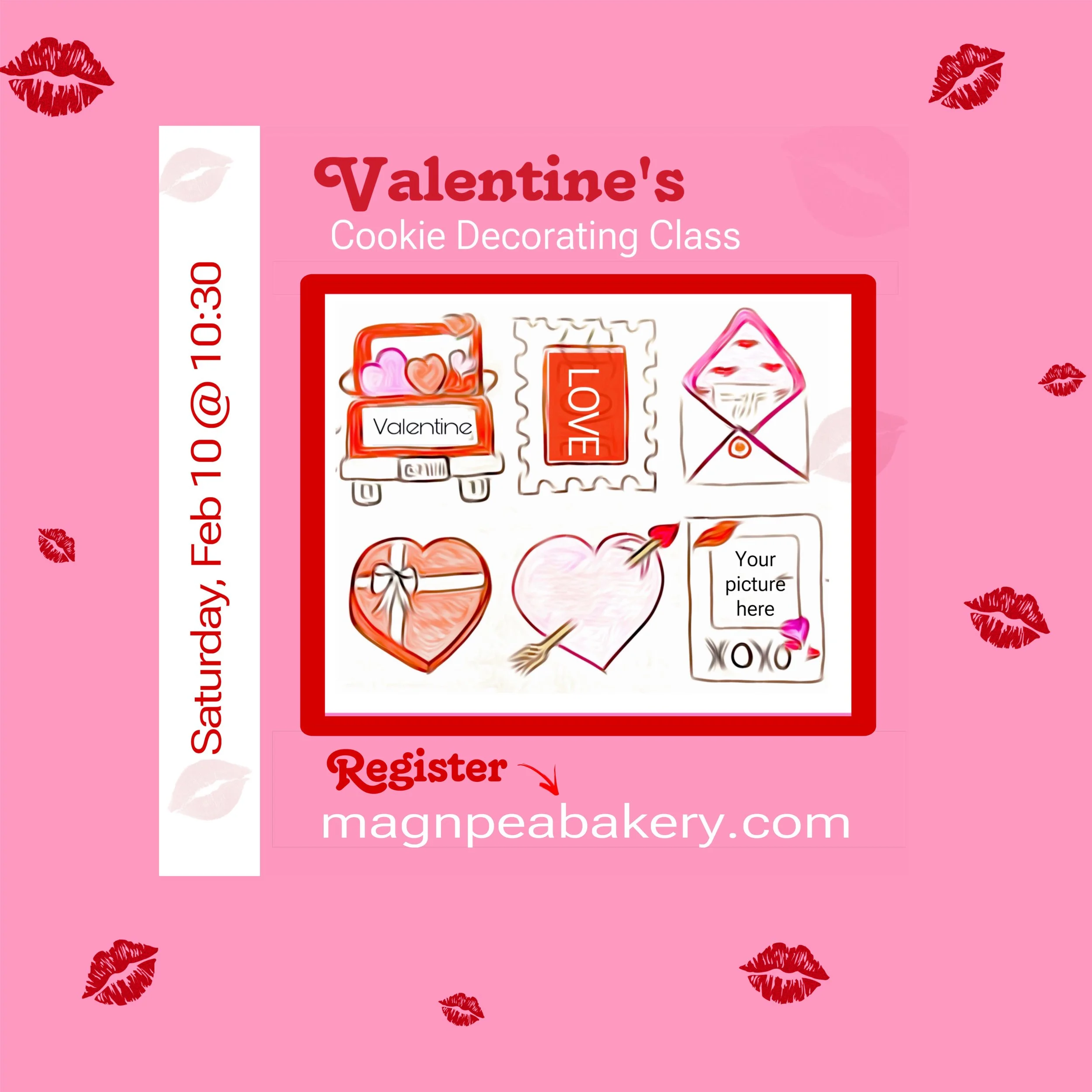 Valentine’s Cookie Decorating Class (Feb 10)