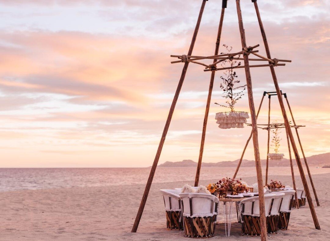 Sunsets in Cabo? It's free decor so you MUST take advantage. STUNNING. #beachyvows⁠
⁠
Visit BeachyVows.com for the best destination wedding ideas and venues! Beachy Vows only takes on a limited number of destination weddings per year and our support 
