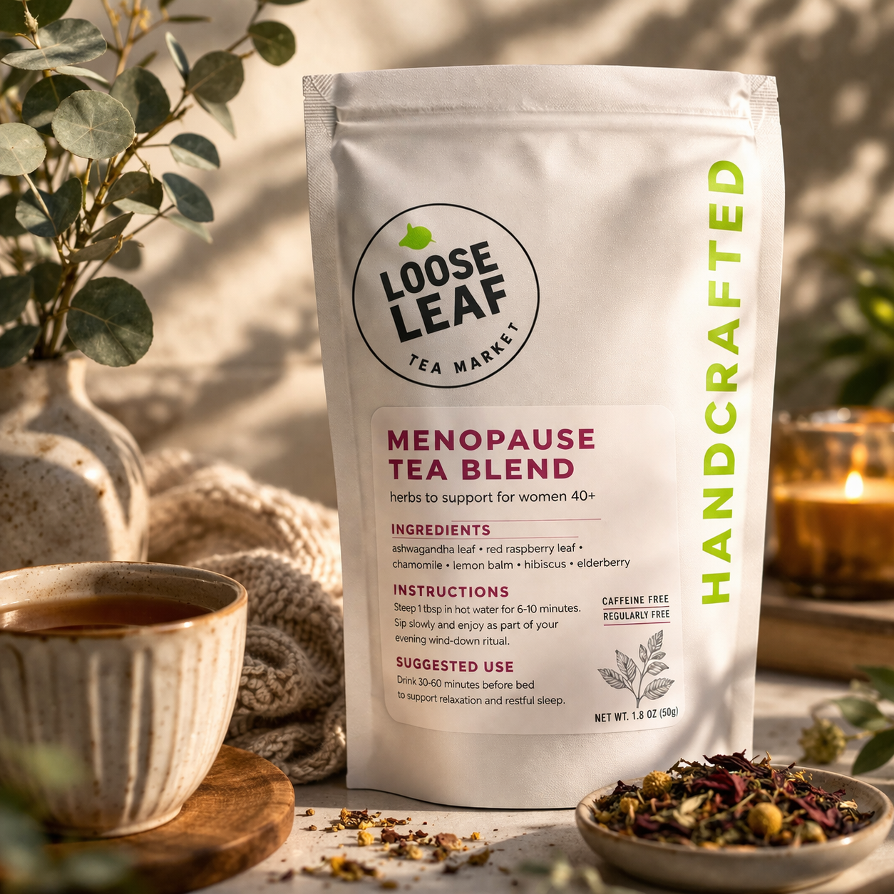Menopause Tea Benefits for Women Over 40: Sleep, Stress &amp; Hot Flash Support