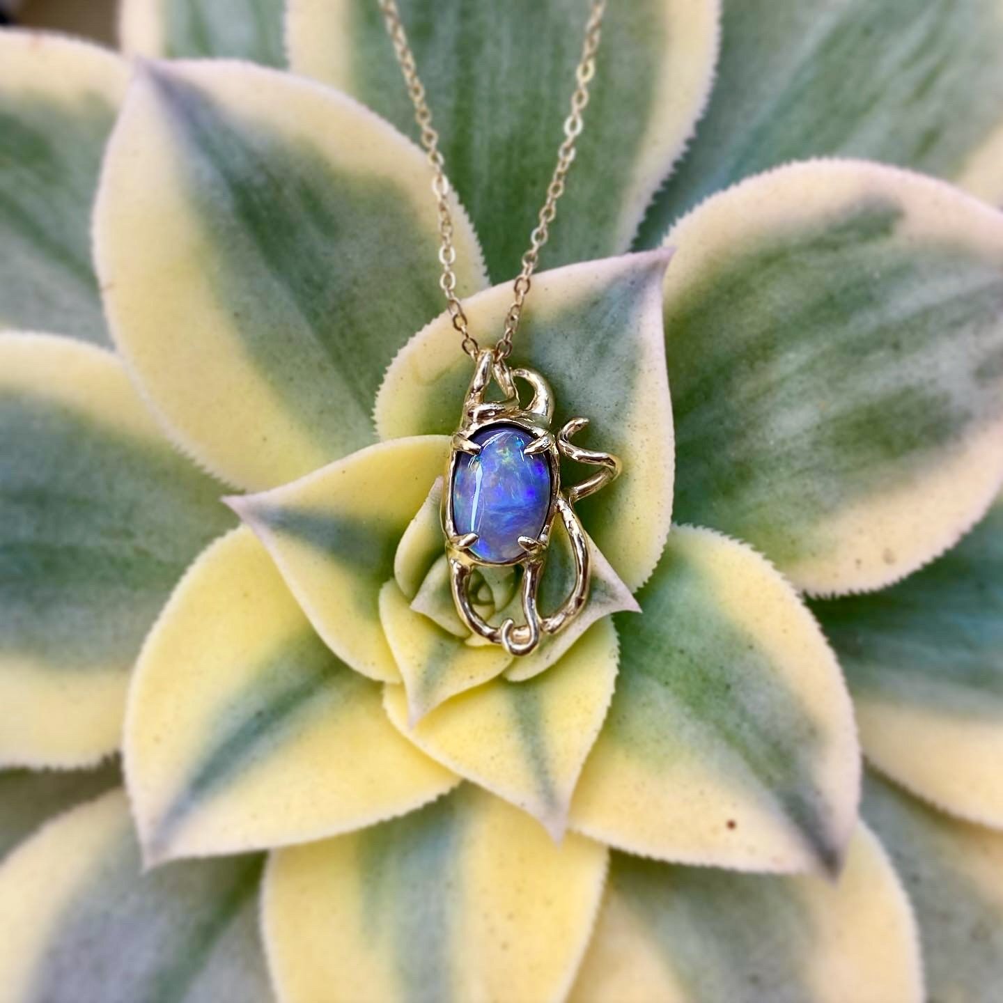 opal mermaids purse charm