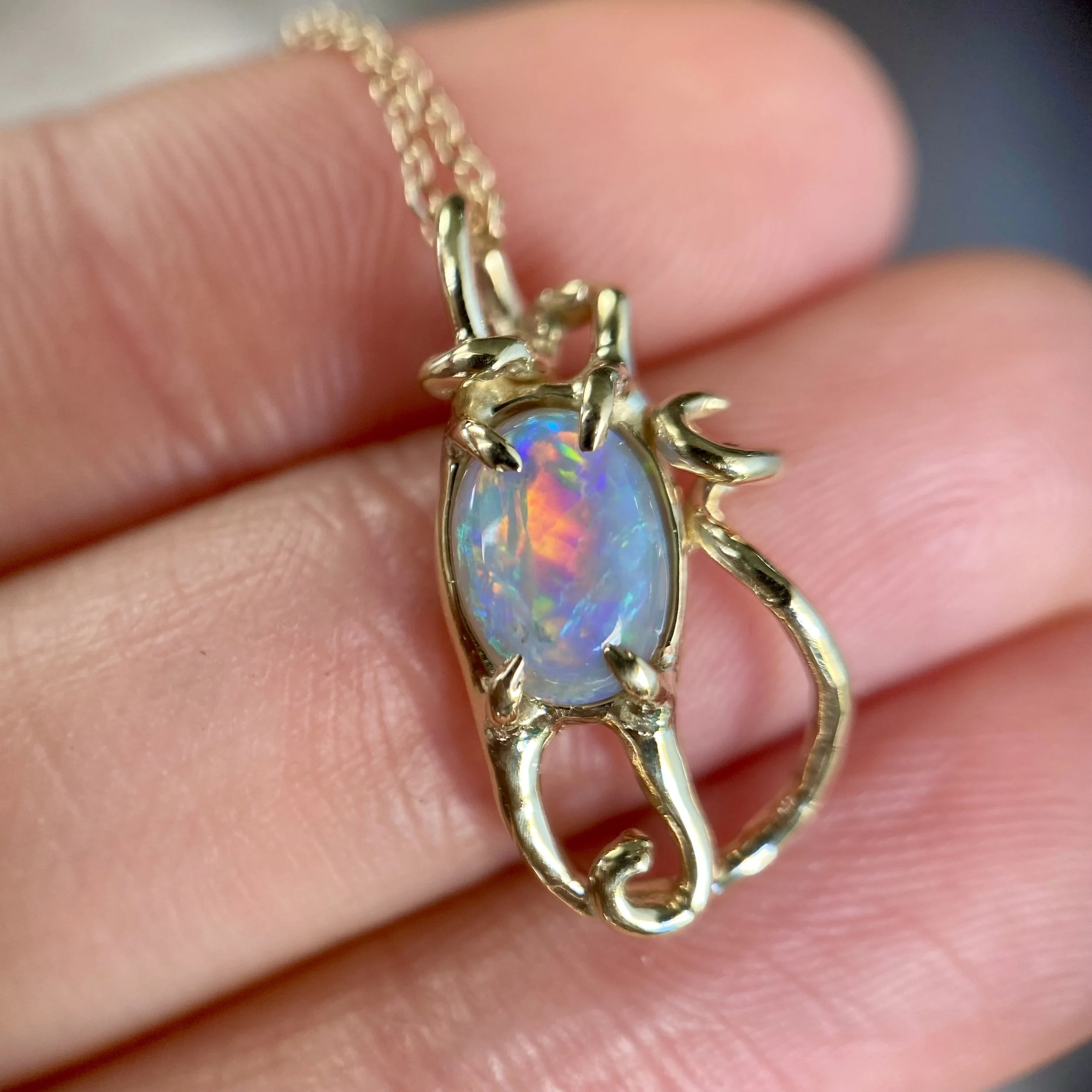 opal mermaids purse charm