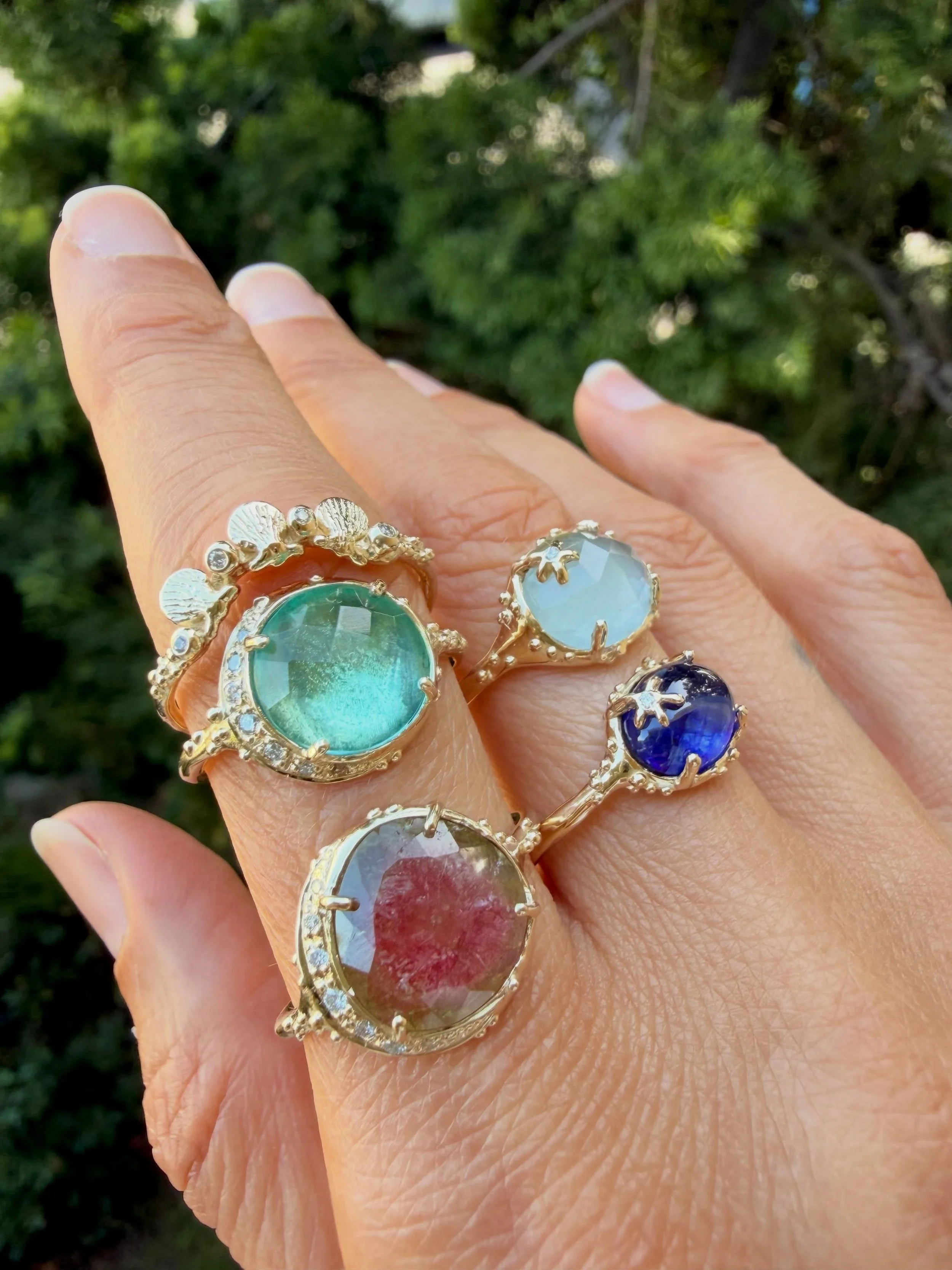 @adorncapecod recently received a treasure trove of MPD styles where each piece tells a story of the moon and waves and vibrant sea life.

Designing collections for Adorn is always so much fun. Molly narrows down the gemstones she likes best for each