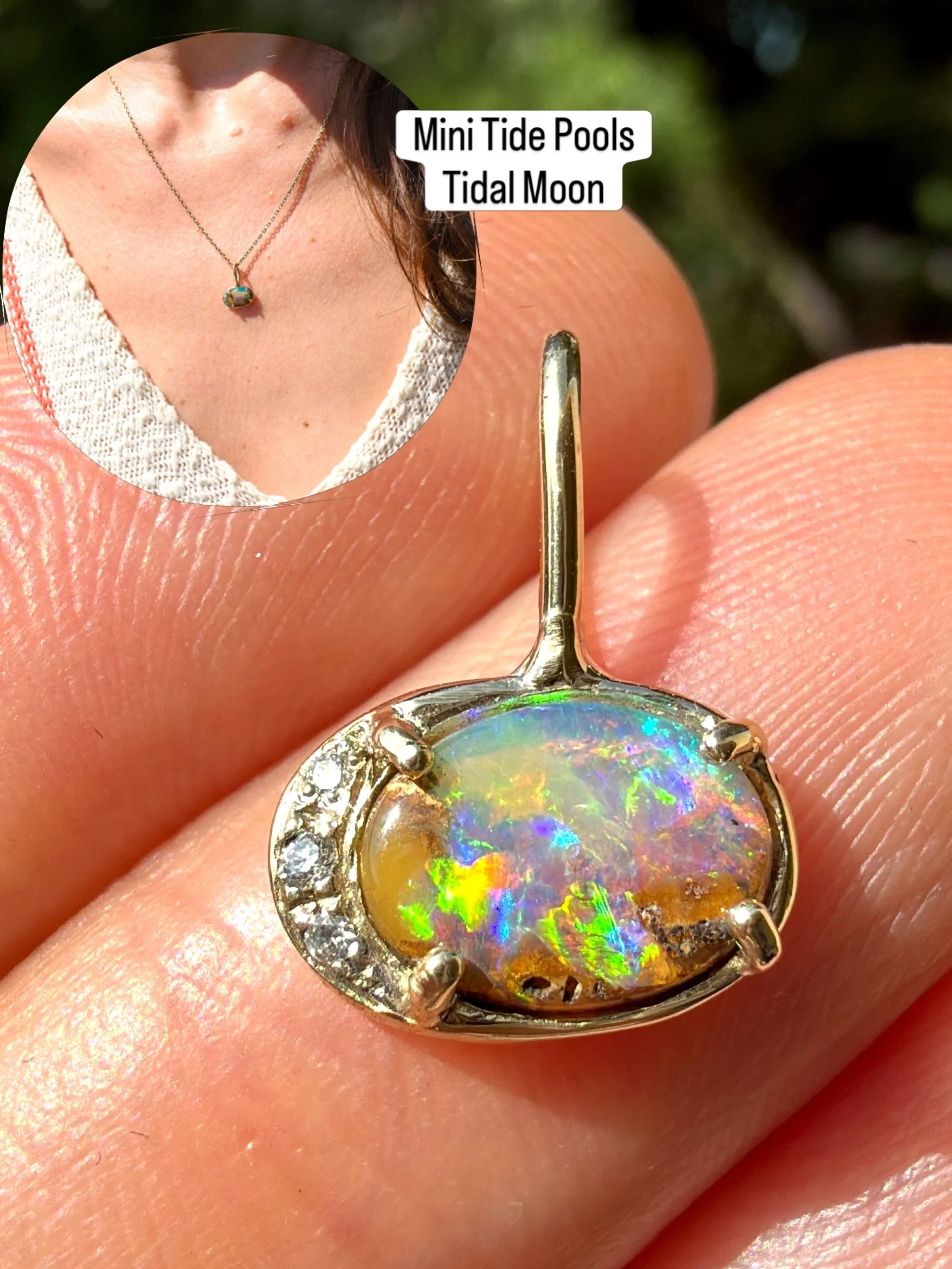For my fellow October babies, the opal obsessed, and those who love by the moon&hellip; these three Australian opal Tidal Moons are *Ready to Ship* and are the sweetest way to adorn yourself with the magic of the night sky✨

Love the Tidal Moons but 