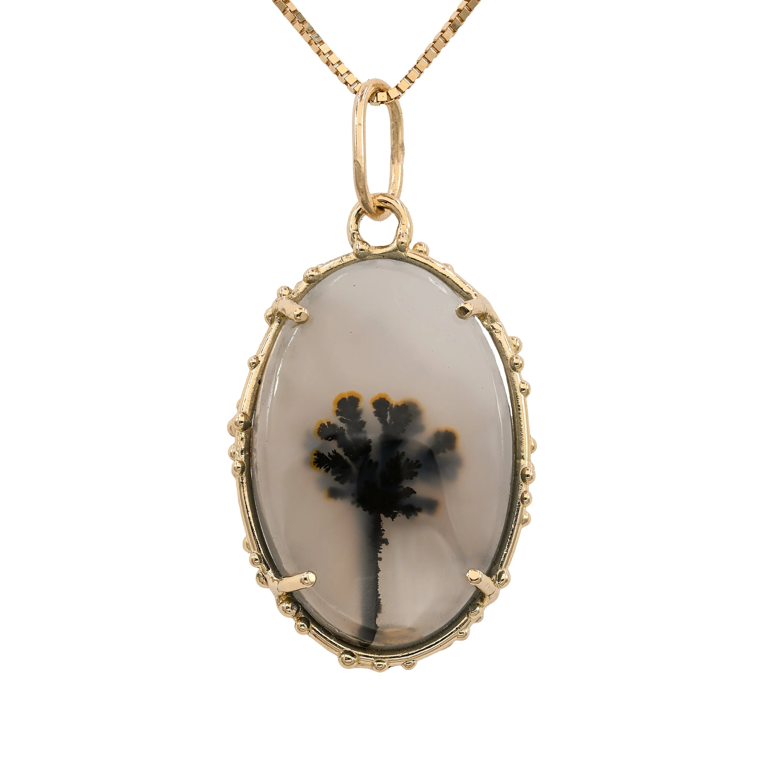 Dendritic Agate Palm Tree (large)