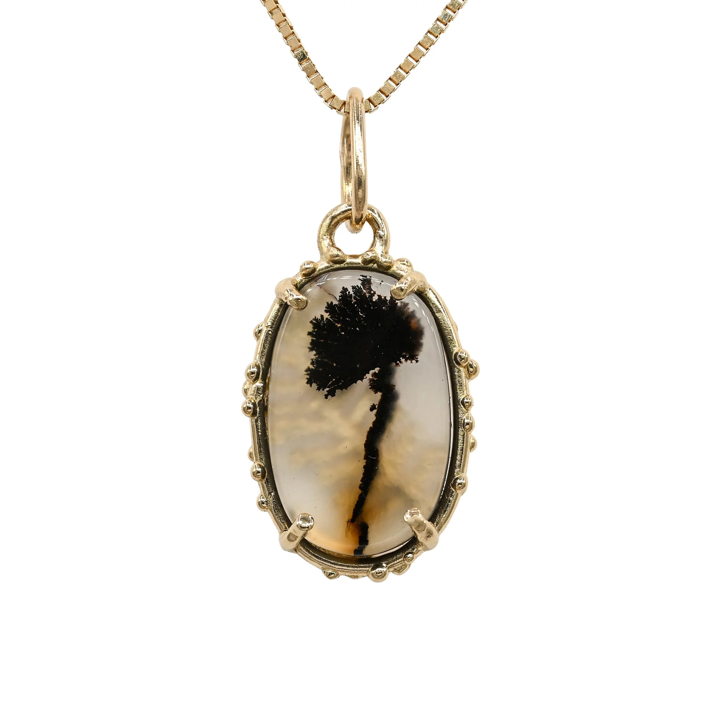 Dendritic Agate Palm Tree (small)