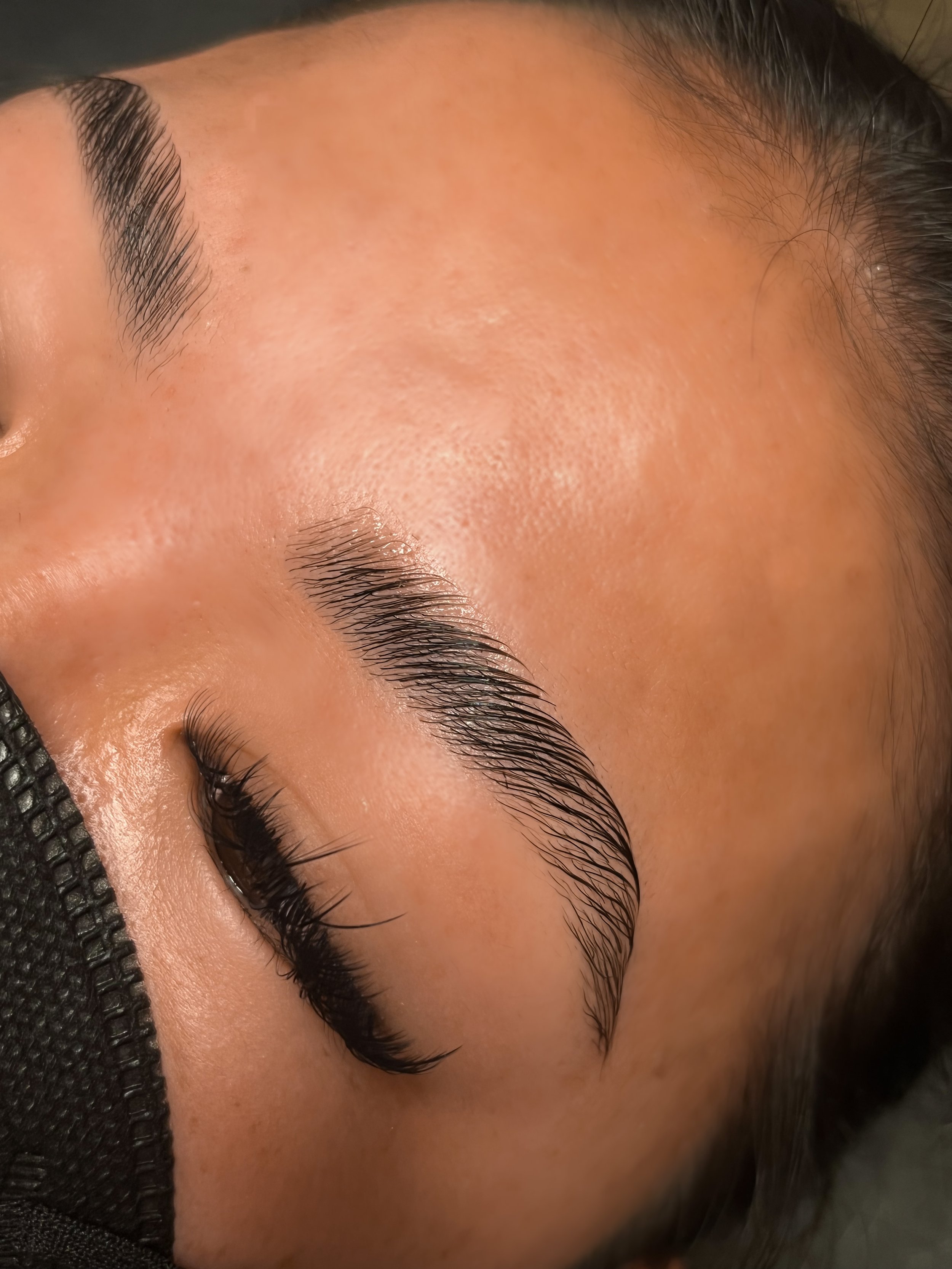 Brow lamination in Kirkland at beauclair studio.