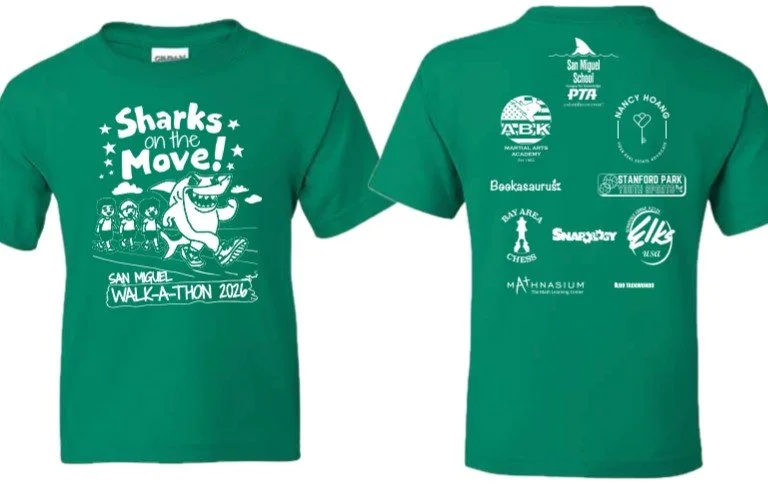 2026 San Miguel Walk-a-thon t-shirt / Camiseta de la Caminata
