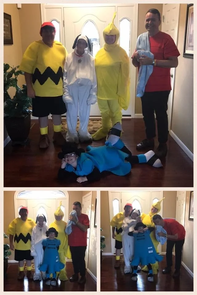 dressing up as Peanuts
