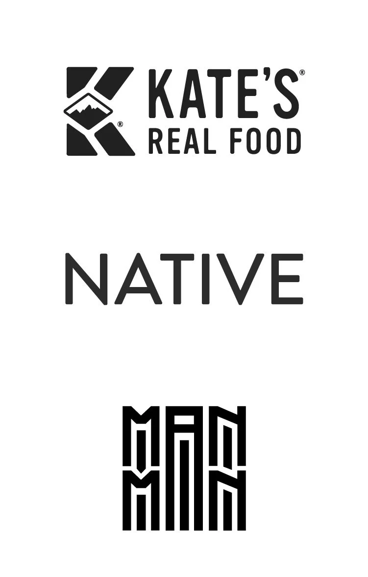 Detroit and Cincinnati and Salt Lake City Freelance Graphic Designer Client Collaborations (Kate's Real Food and Native and ManMan Studios)